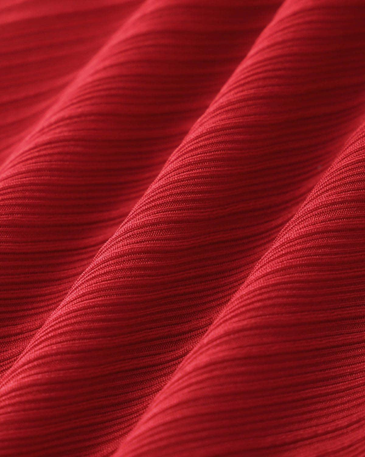 Red A-Line Slip Mini Dress Product Image