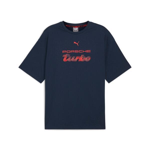 PUMA Porsche Legacy Statement Logo Men's T-Shirt in Dark Blue Product Image