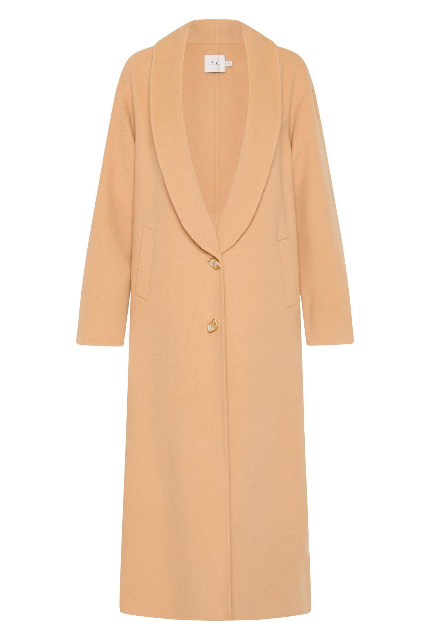 Modular Long Line Wool Coat Product Image