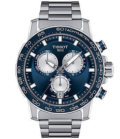 Tissot Mens Supersport Quartz Chronograph Stainless Steel Bracelet Watch Product Image