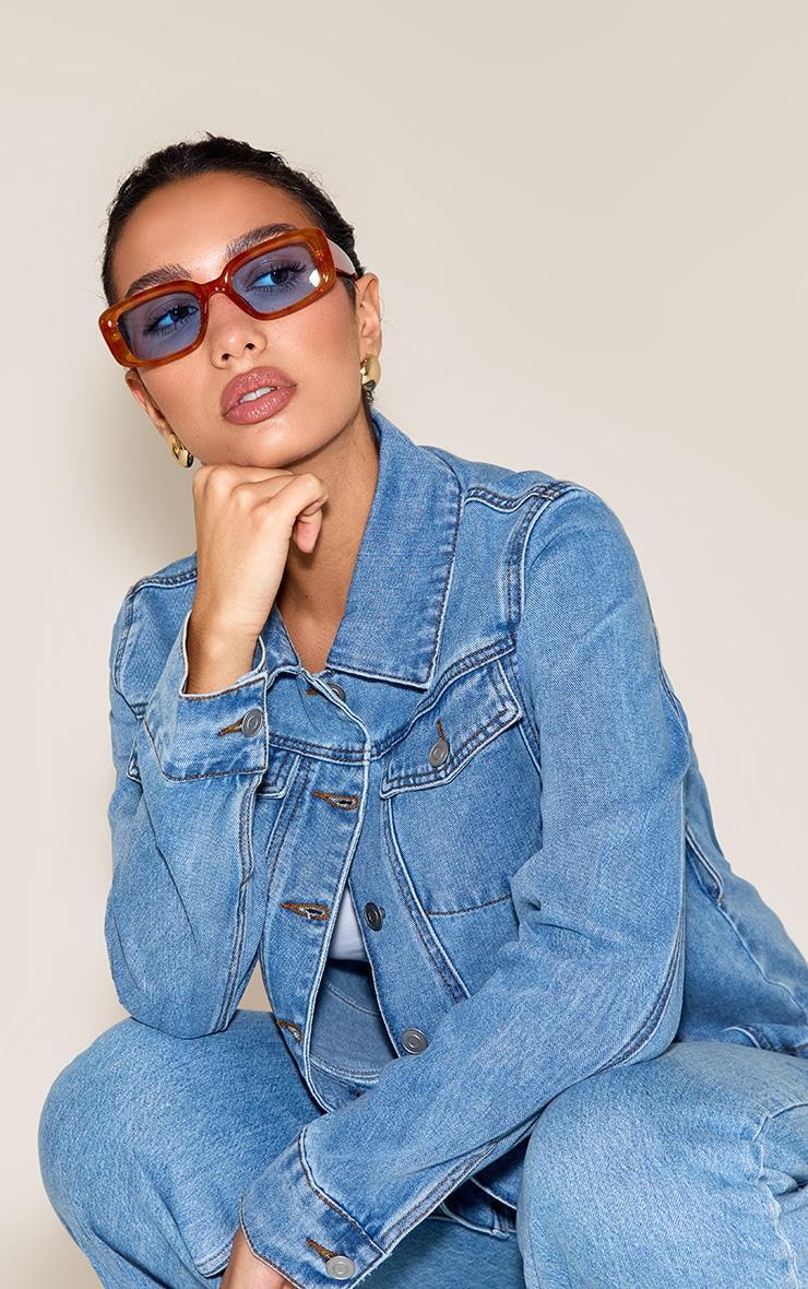 Honey Tortoiseshell Square Sunglasses Product Image