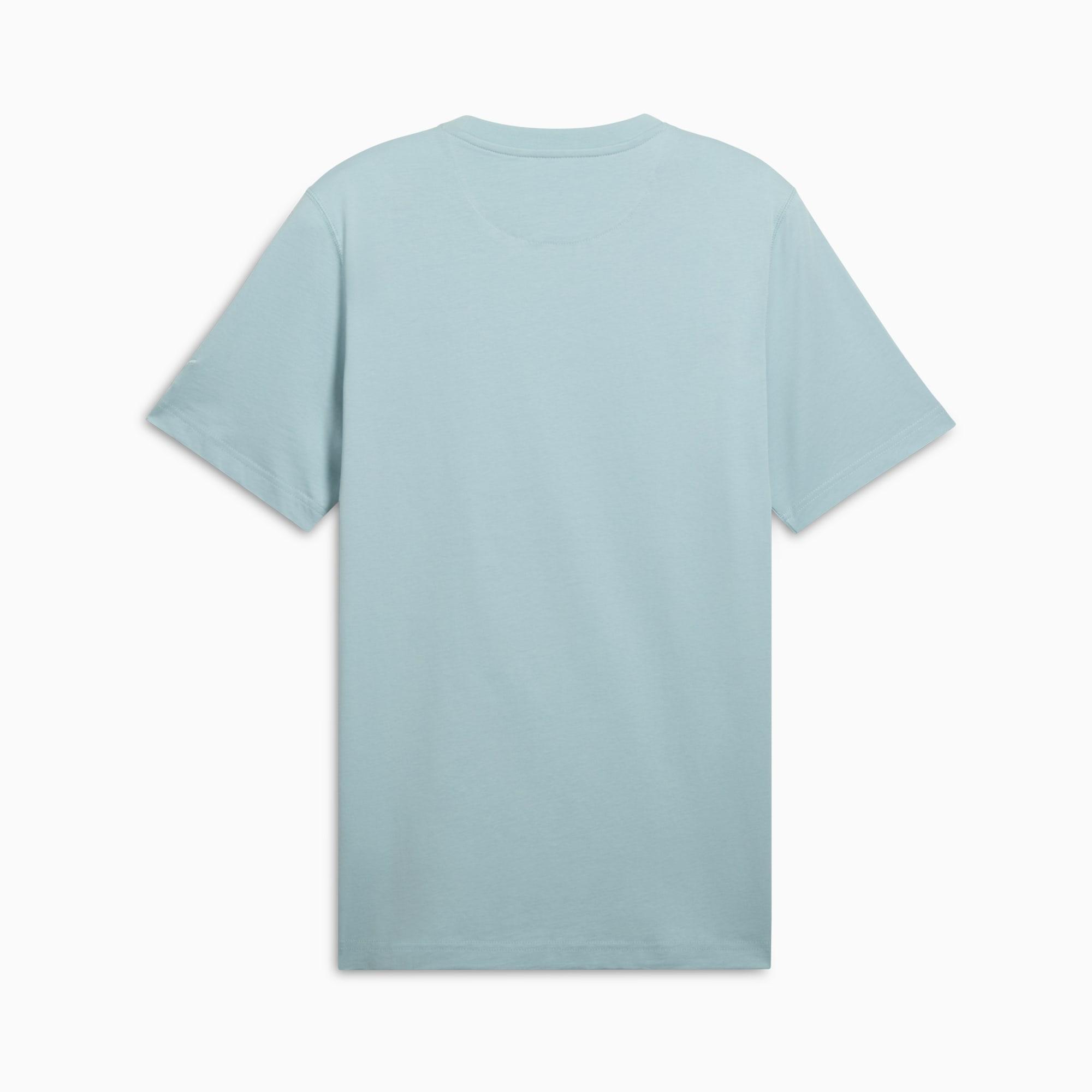 WARDROBE ESSENTIALS Suede Logo Men's Tee Product Image