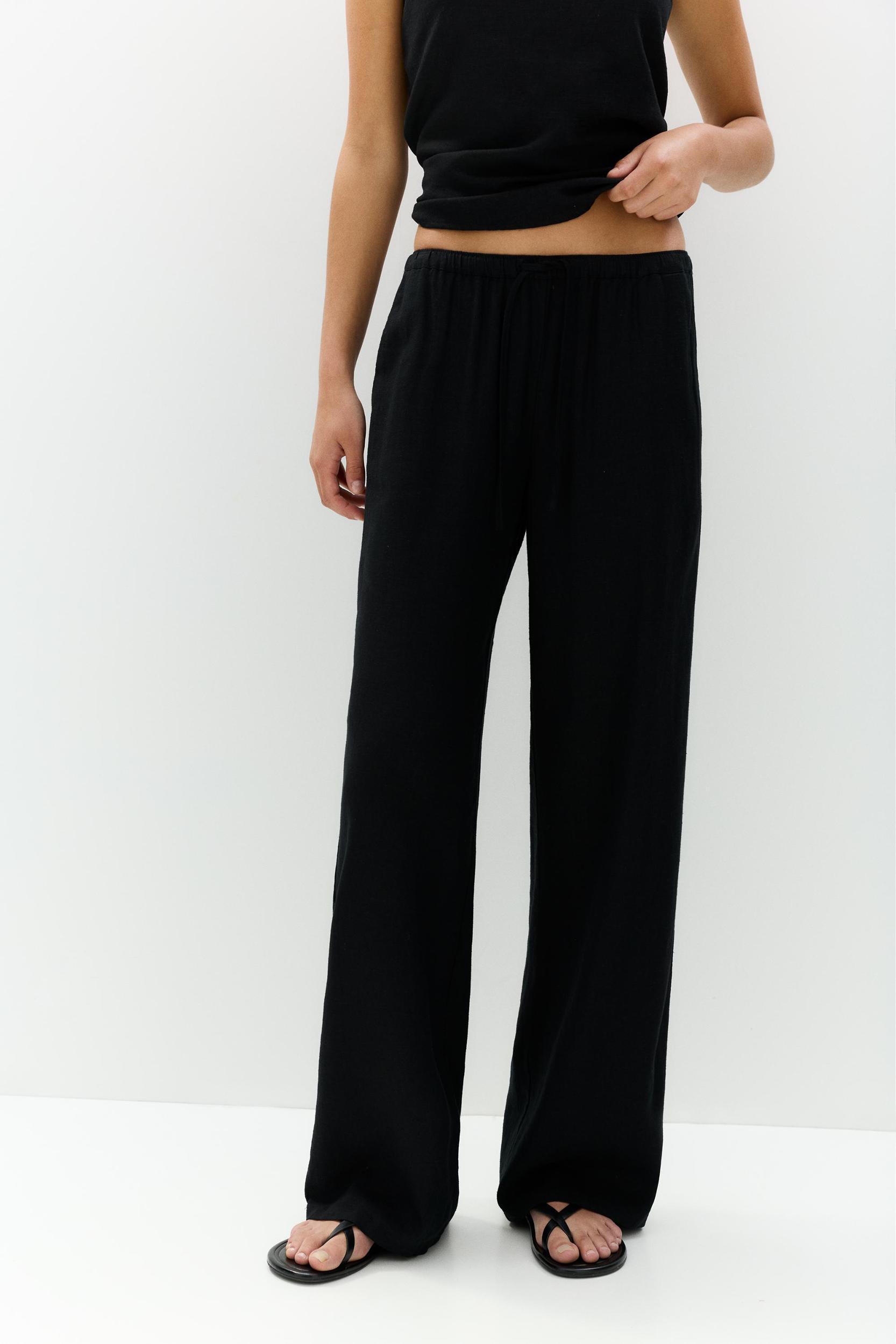 Linen blend sweatpants Product Image