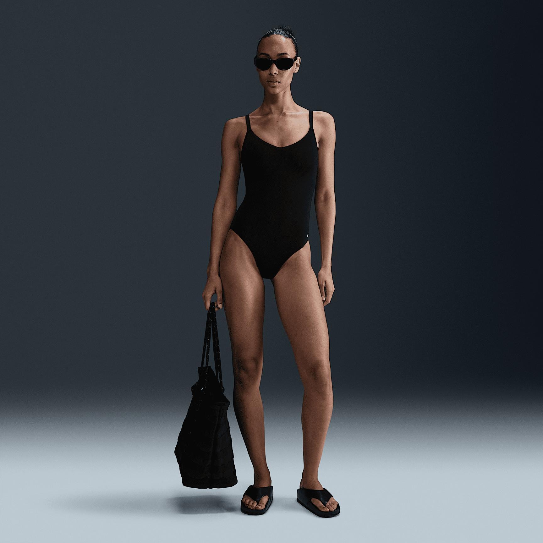 Nike Women's Swim Essential V-Neck One-Piece Product Image