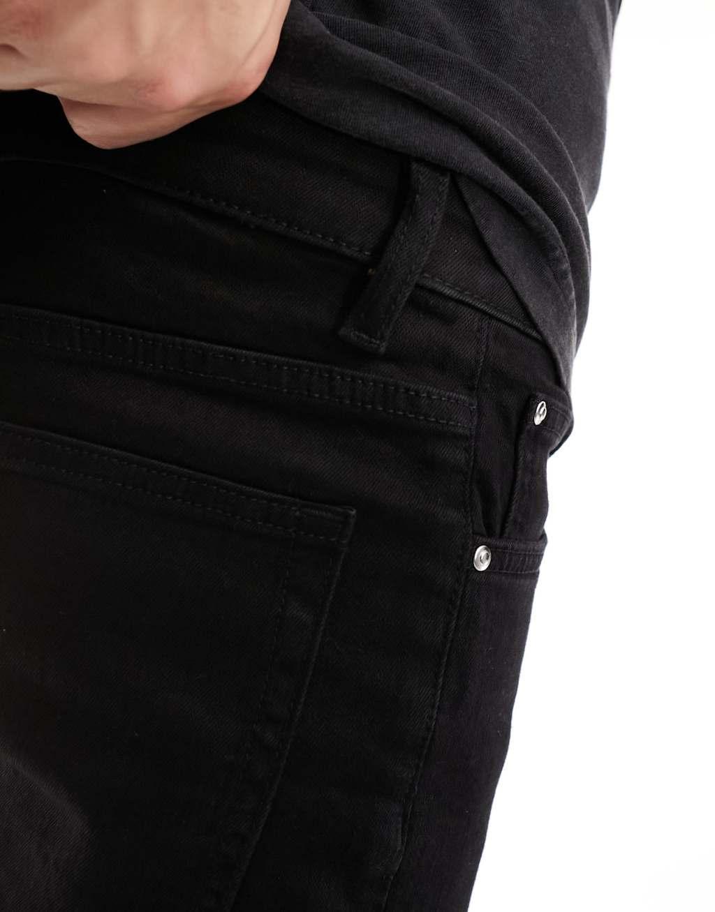 ASOS DESIGN stretch slim jeans in black  Product Image