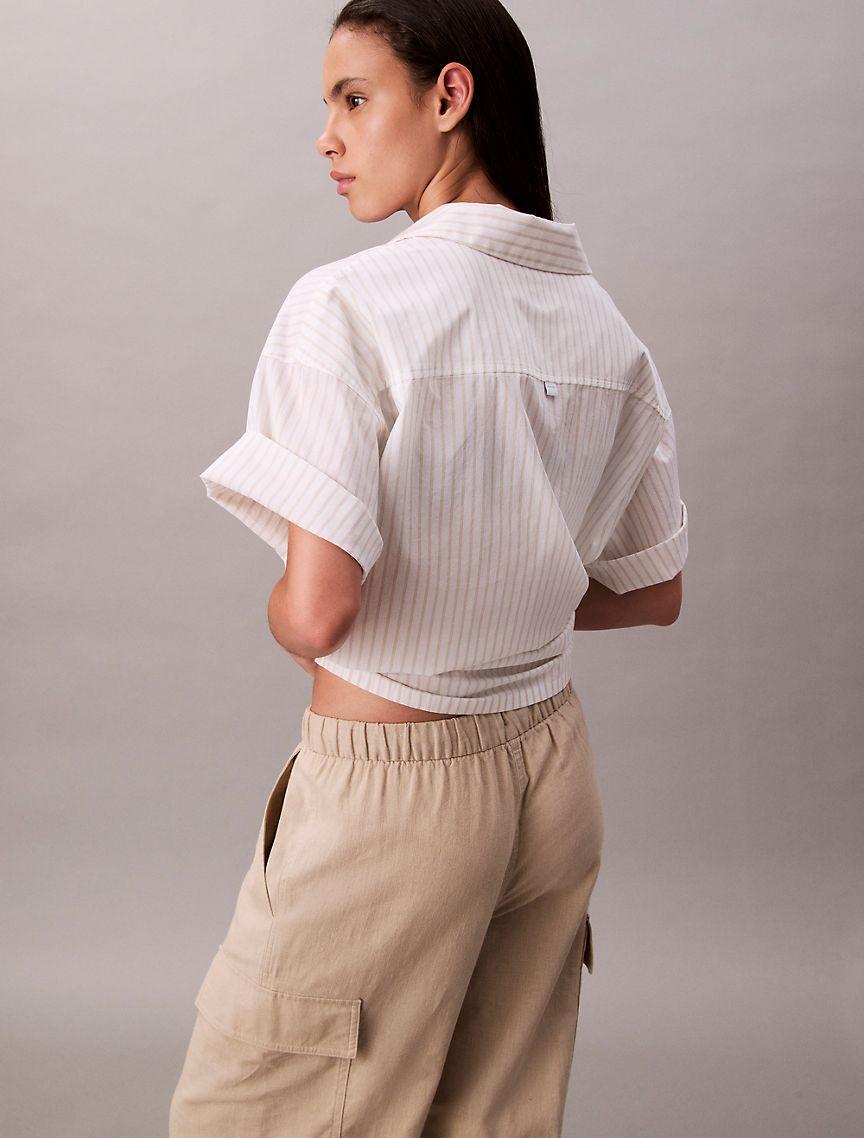 Linen Blend Cargo Pants Product Image