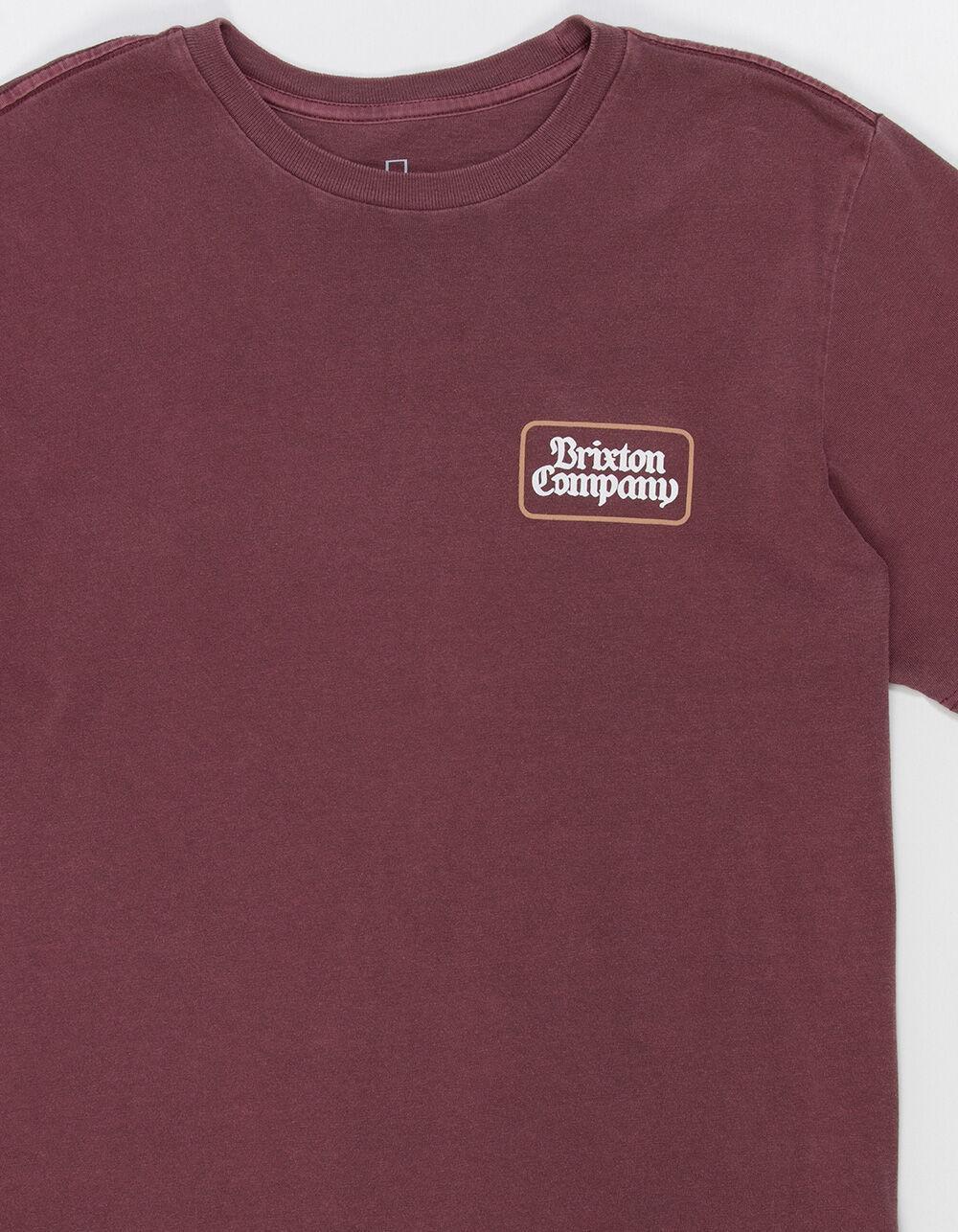 BRIXTON Norvell Mens Tee - MAHOGANY Product Image