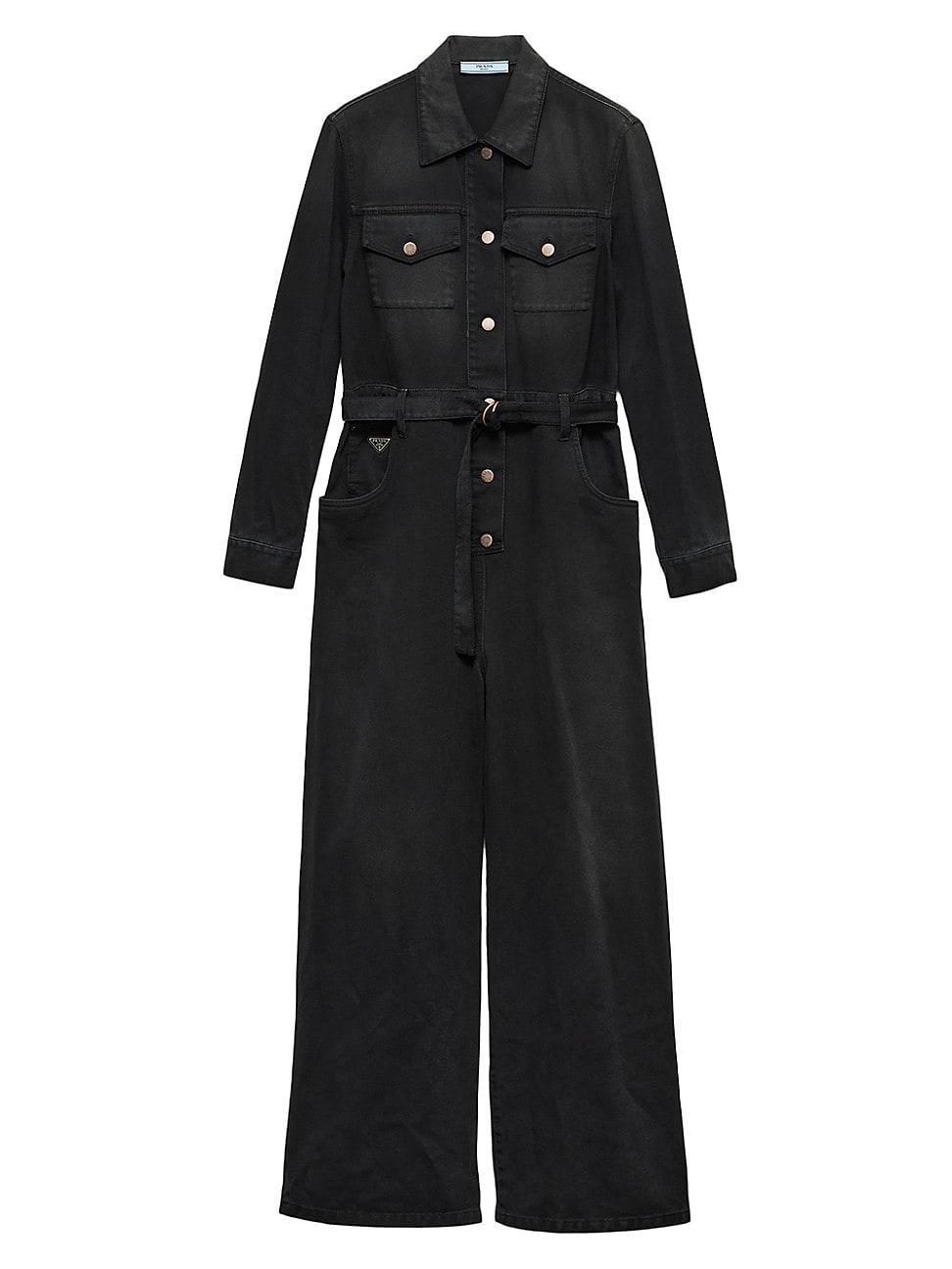 Womens Denim Jumpsuit Product Image