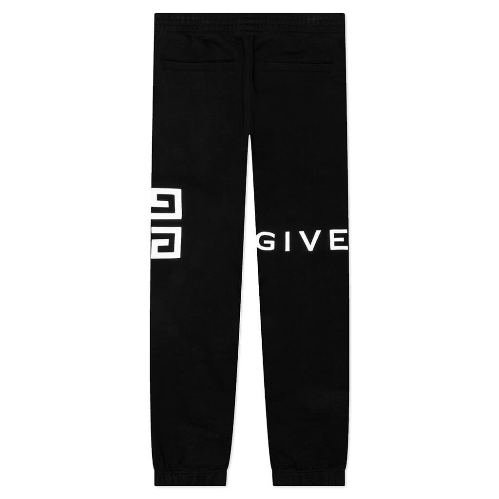 Slim Fit Embroidered Trousers - Black Male Product Image