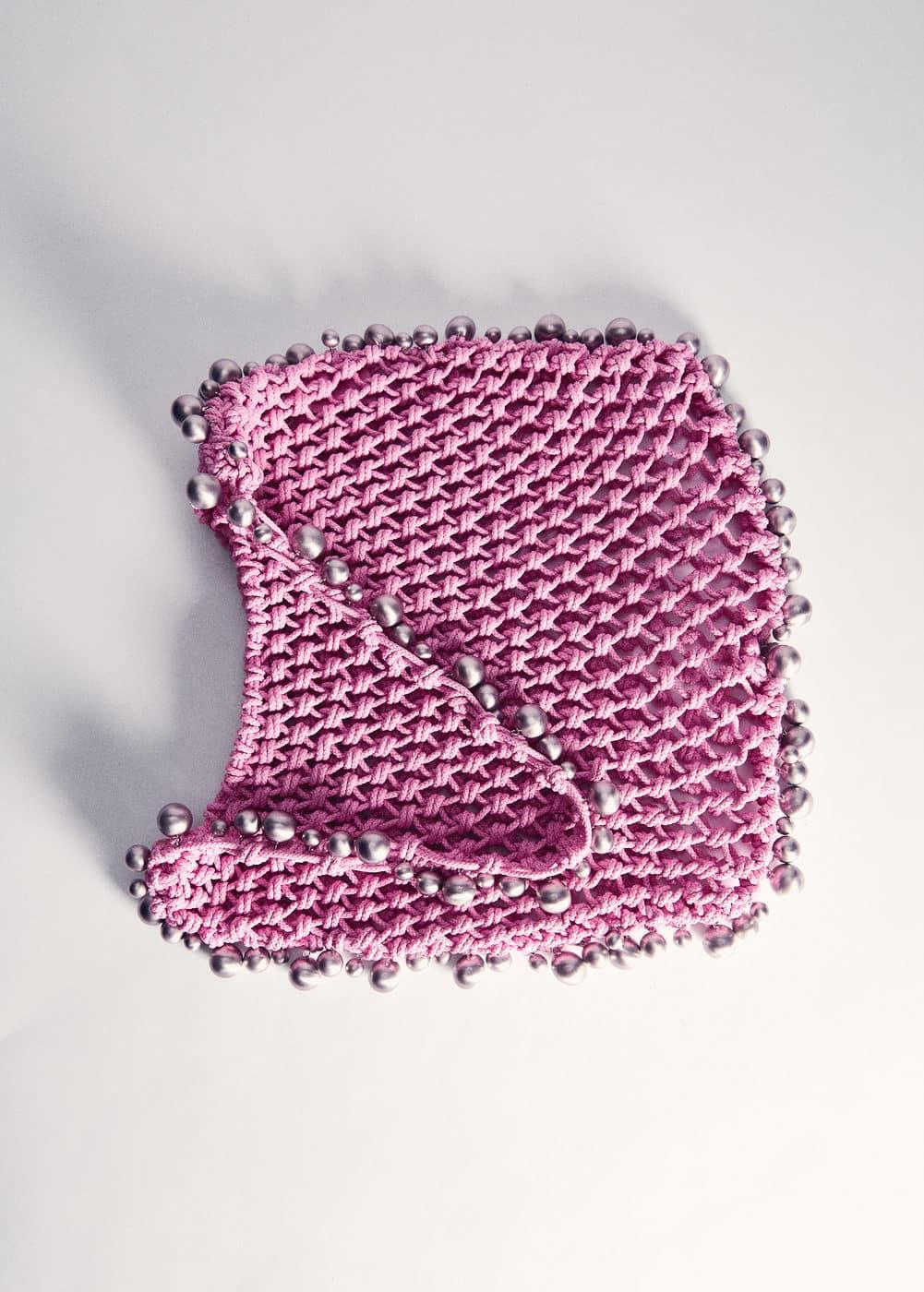 Beaded  bag - Women | MANGO USA Product Image