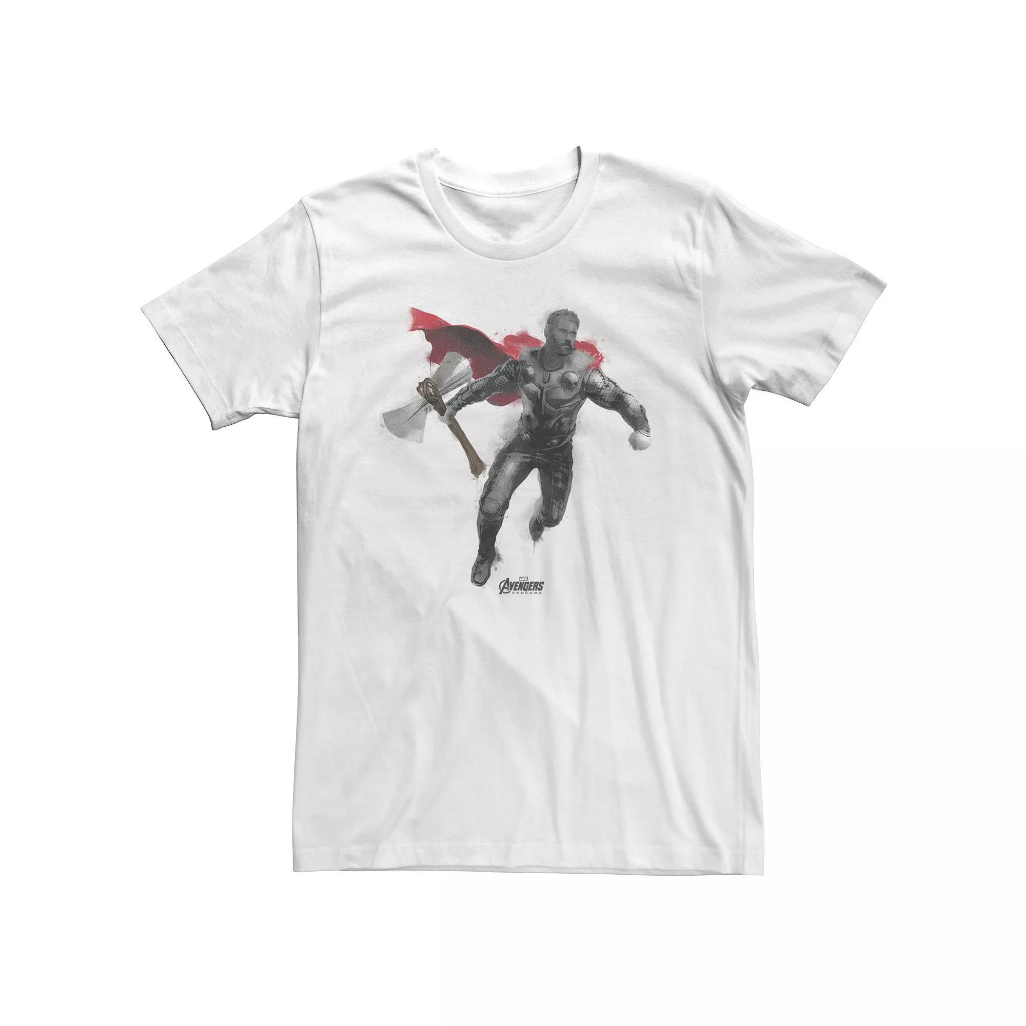 Big & Tall Marvel Avengers Endgame Thor Spray Paint Tee, Men's,  Product Image