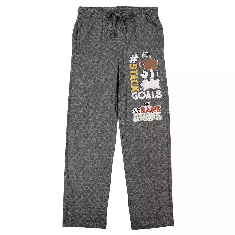 Men's We Bare Bears Stack Sleep Pants, Size: XL, Gray Product Image