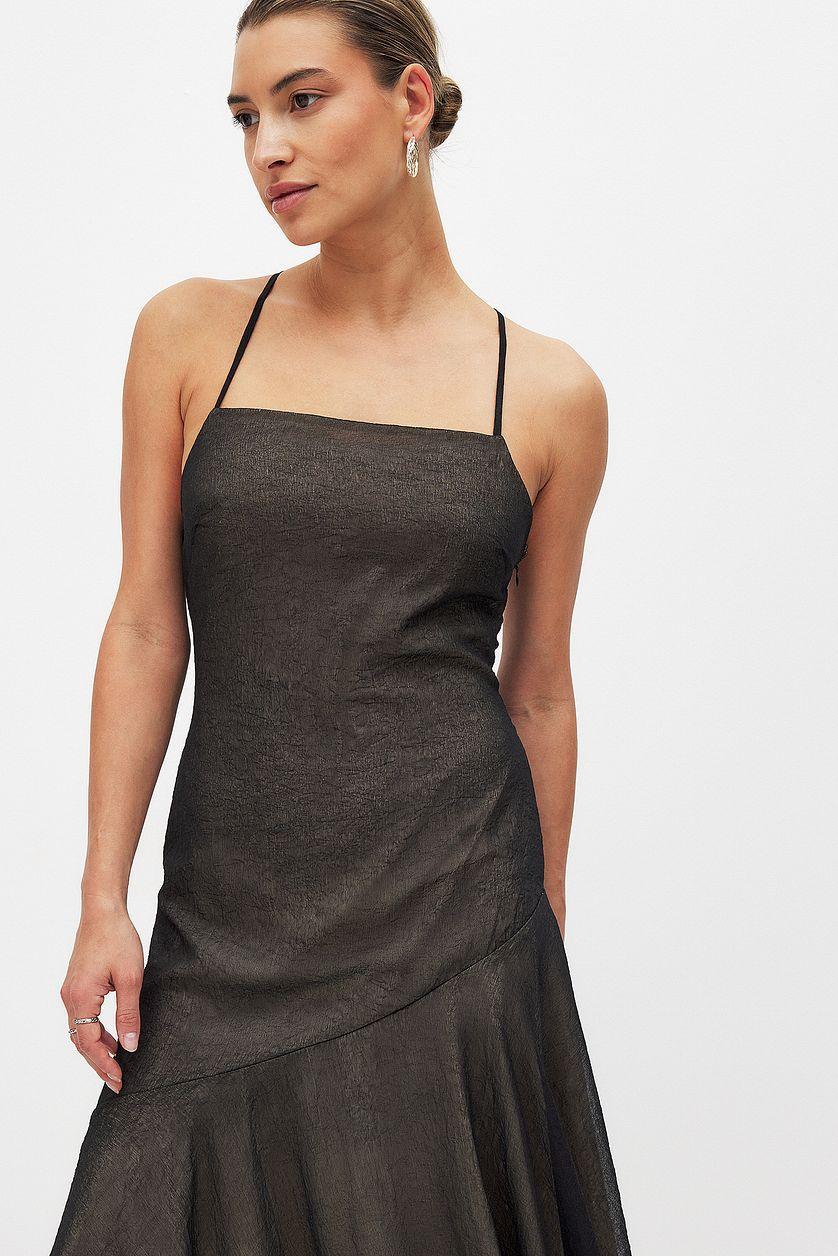 Tie Back Chiffon Midi Dress Product Image