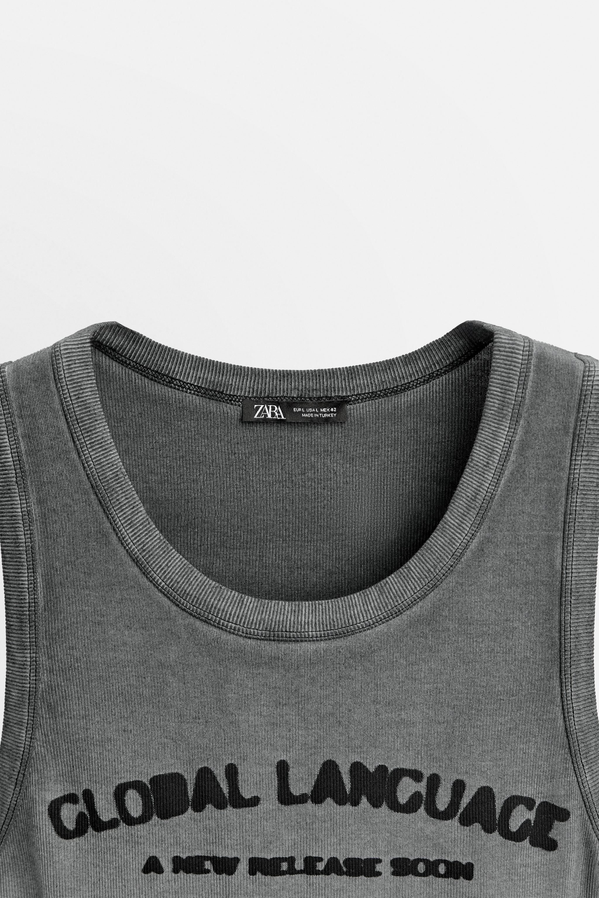 TANK TOP WITH TEXT Product Image