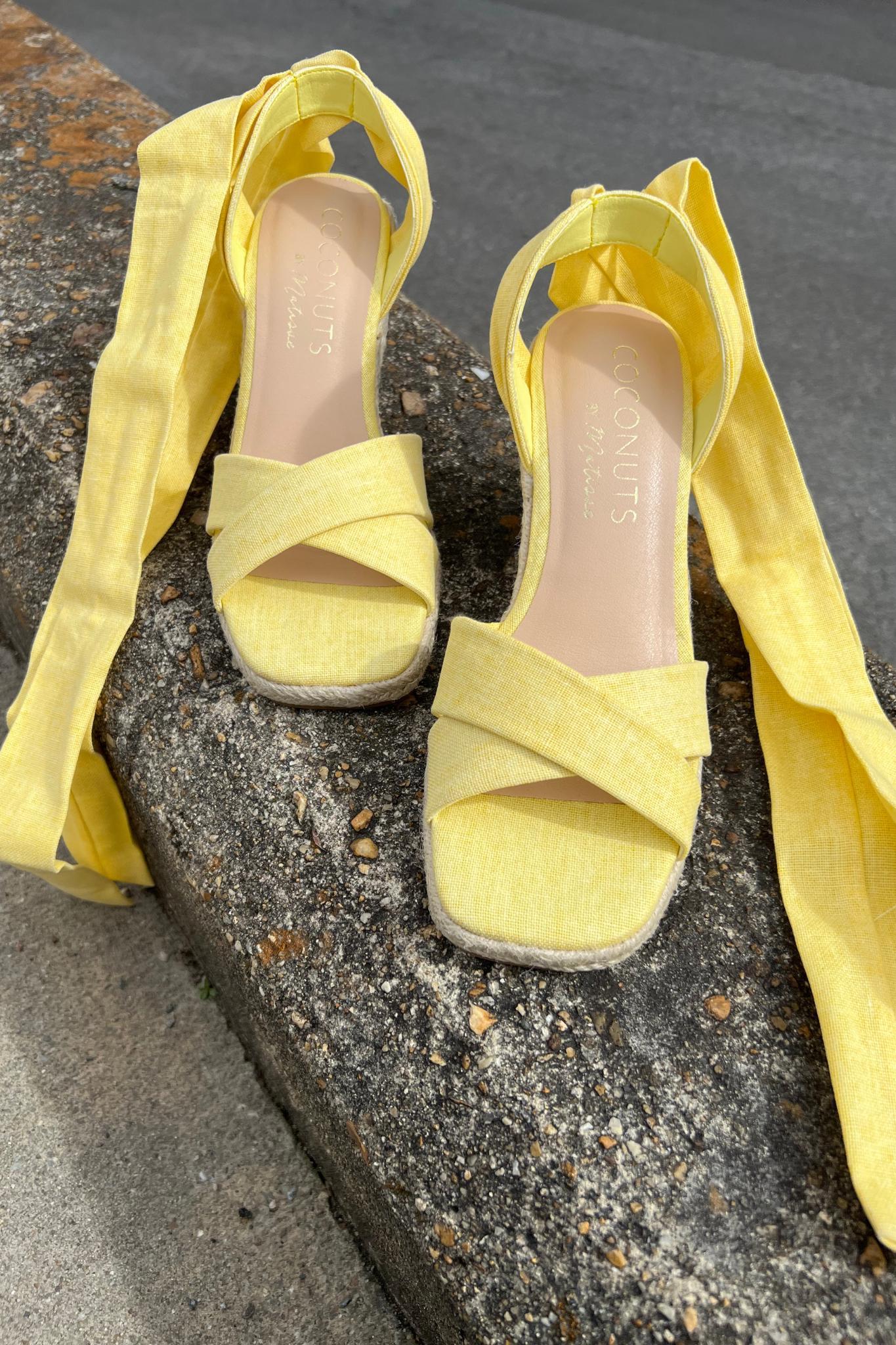 Bonaire Wedge Sandal - Yellow Product Image