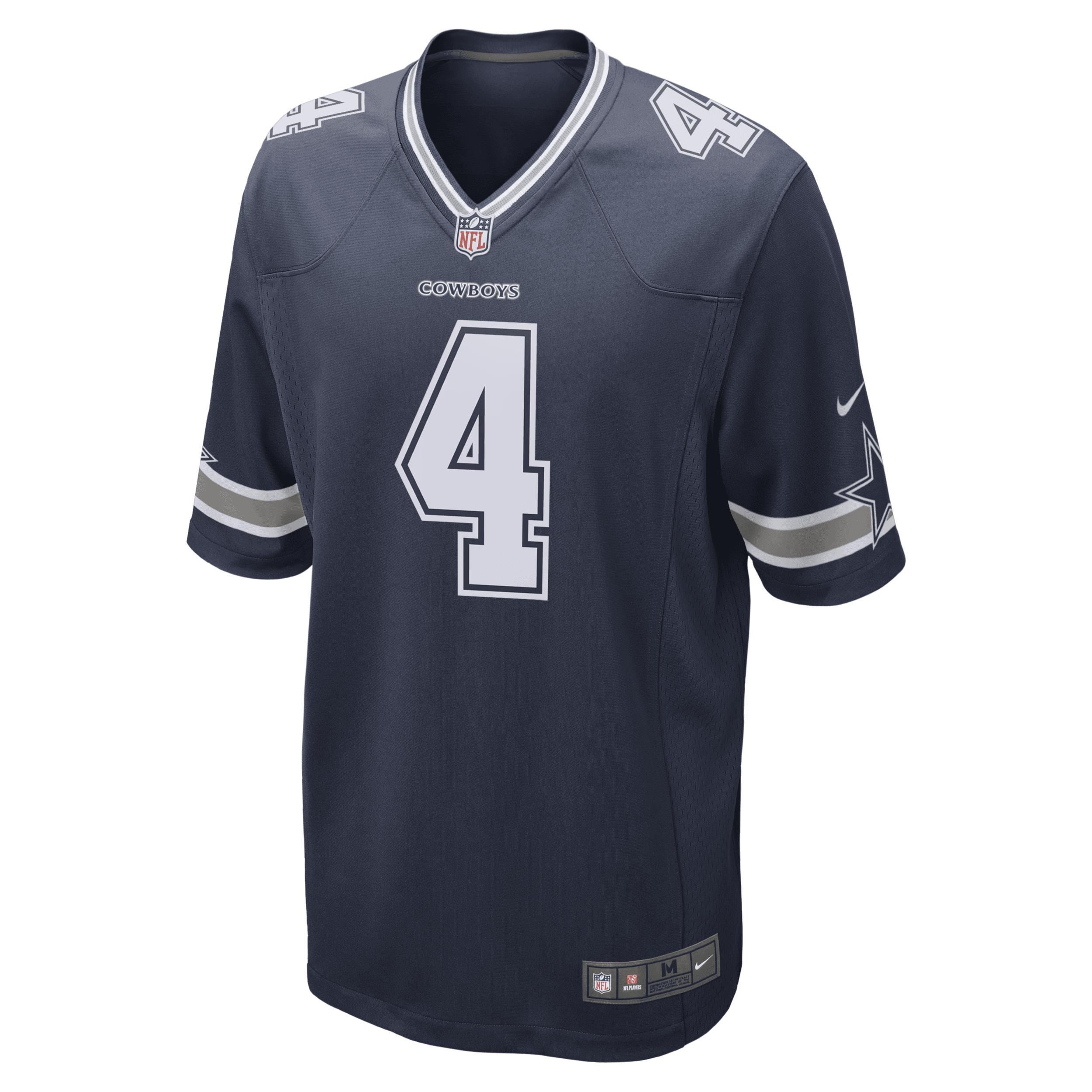 Nike Mens NFL Dallas Cowboys (Dak Prescott) Game Football Jersey Product Image