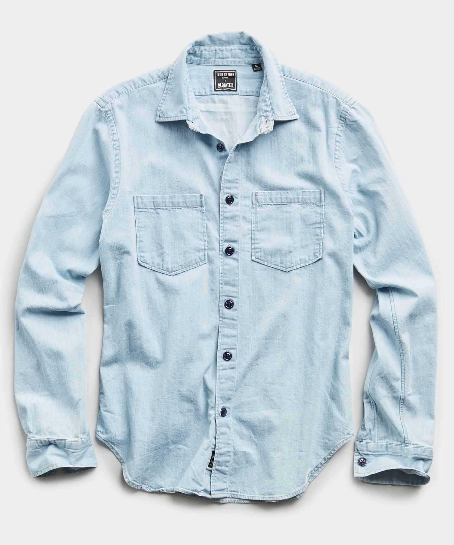 Slim Fit Italian Denim Overshirt Product Image