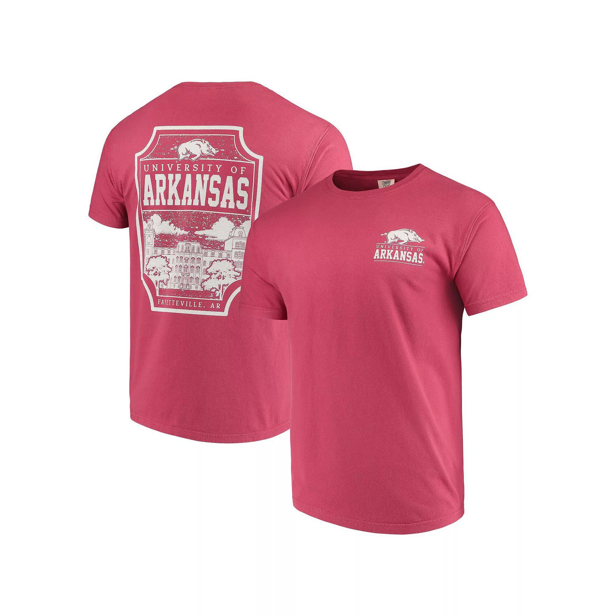 Men's Cardinal Arkansas Razorbacks Comfort Colors Campus Icon T-Shirt, Size: Large, Red Product Image