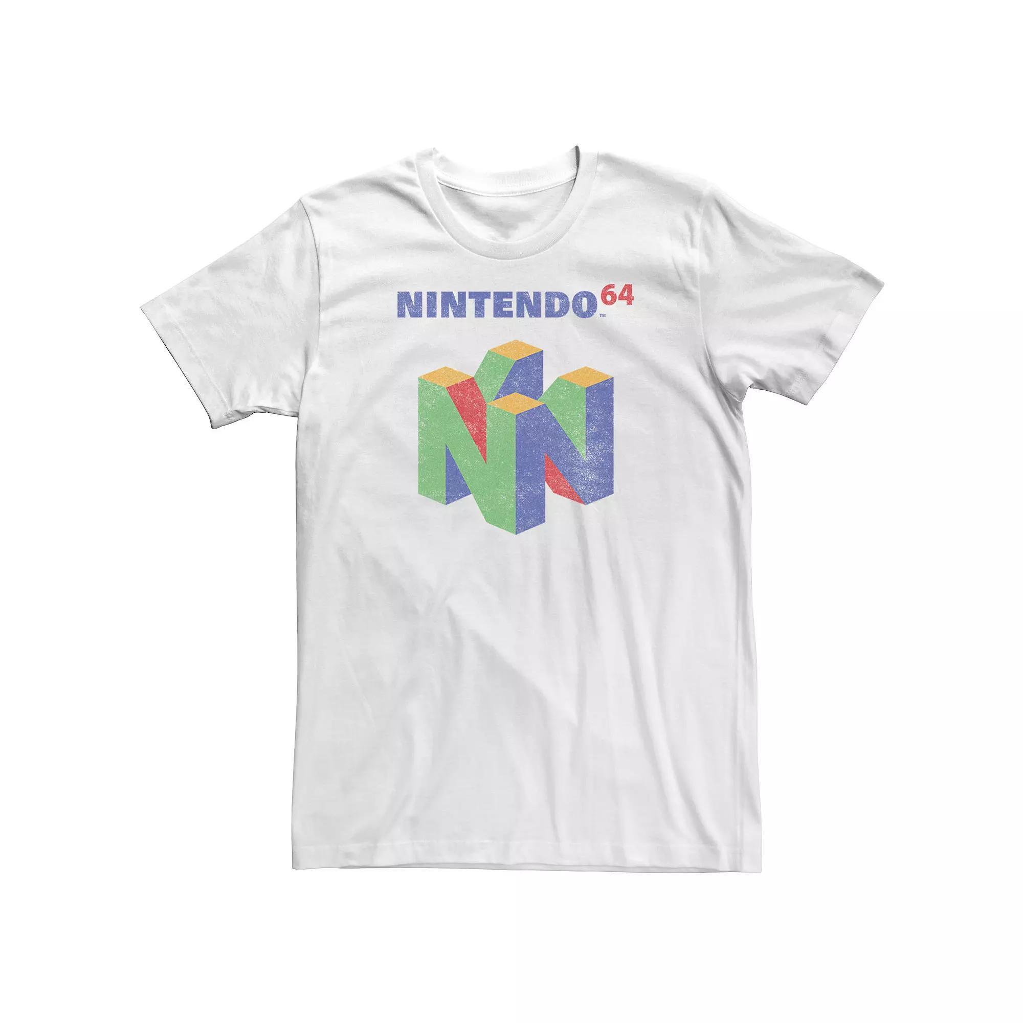 Big & Tall Nintendo 64 Logo Colorful Tee, Men's,  Product Image