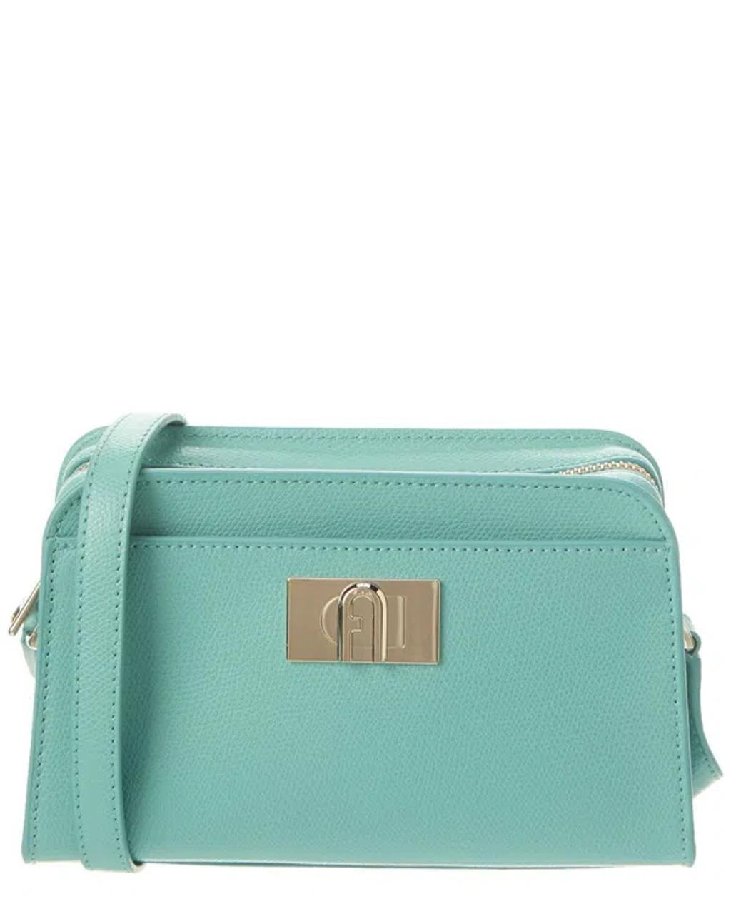 FURLA 1927 Mini Leather Crossbody In Blue Product Image