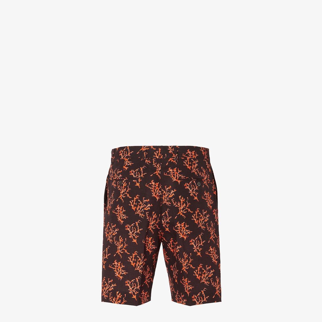 BermudasBrown linen shorts Product Image