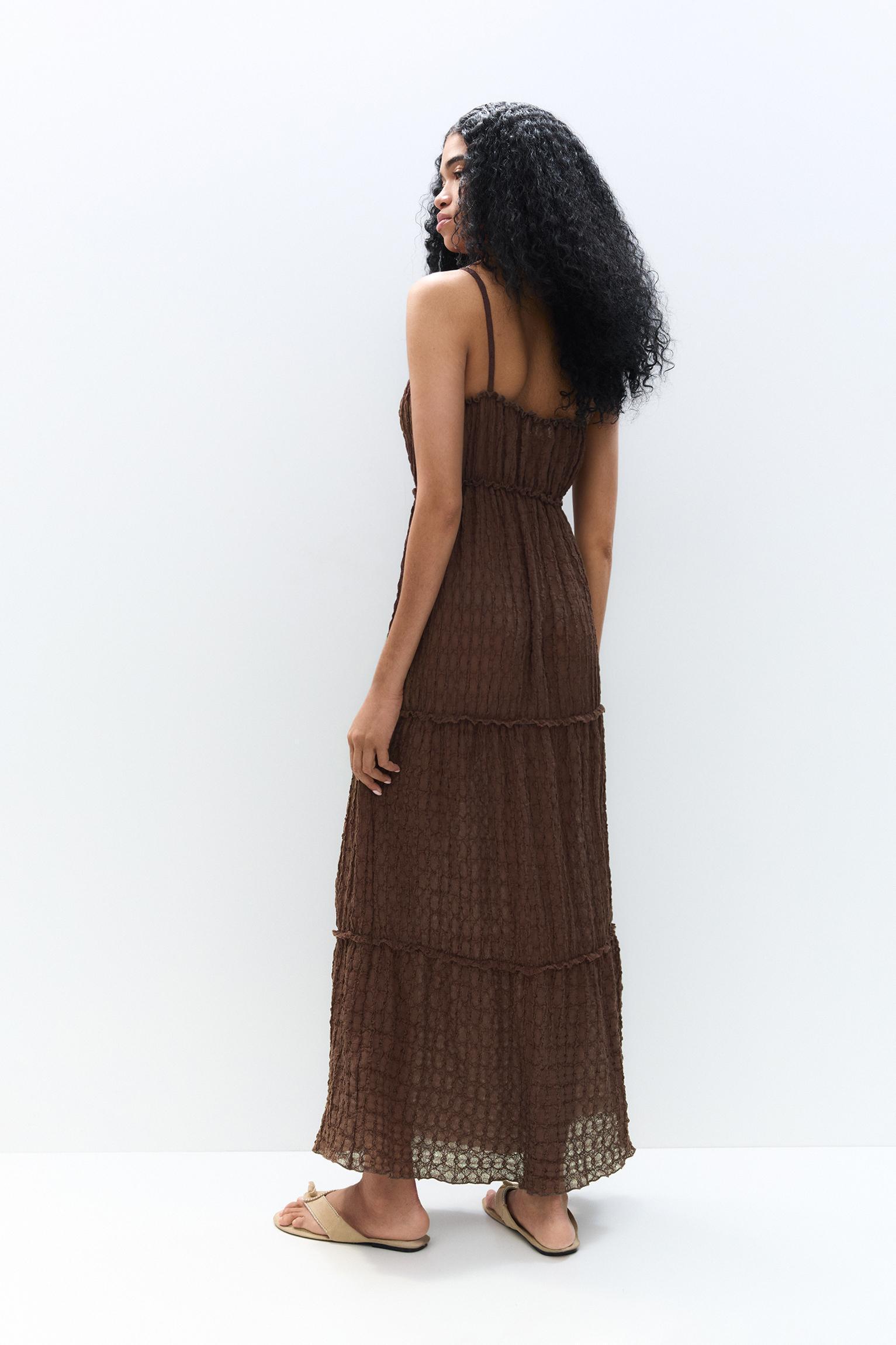 Paneled midi dress Product Image