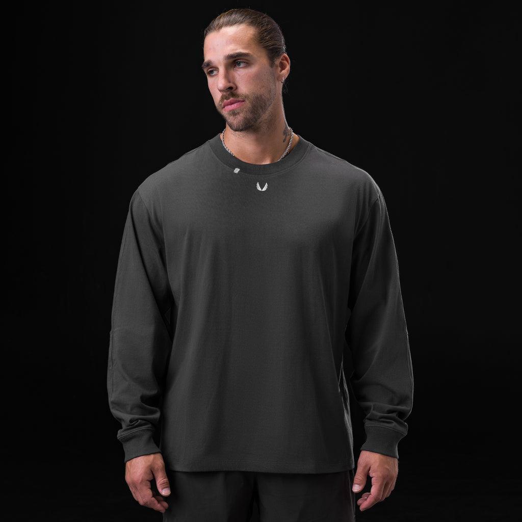 0851. Tech Essential™ Relaxed Long Sleeve - Black/White "OTWR" Product Image