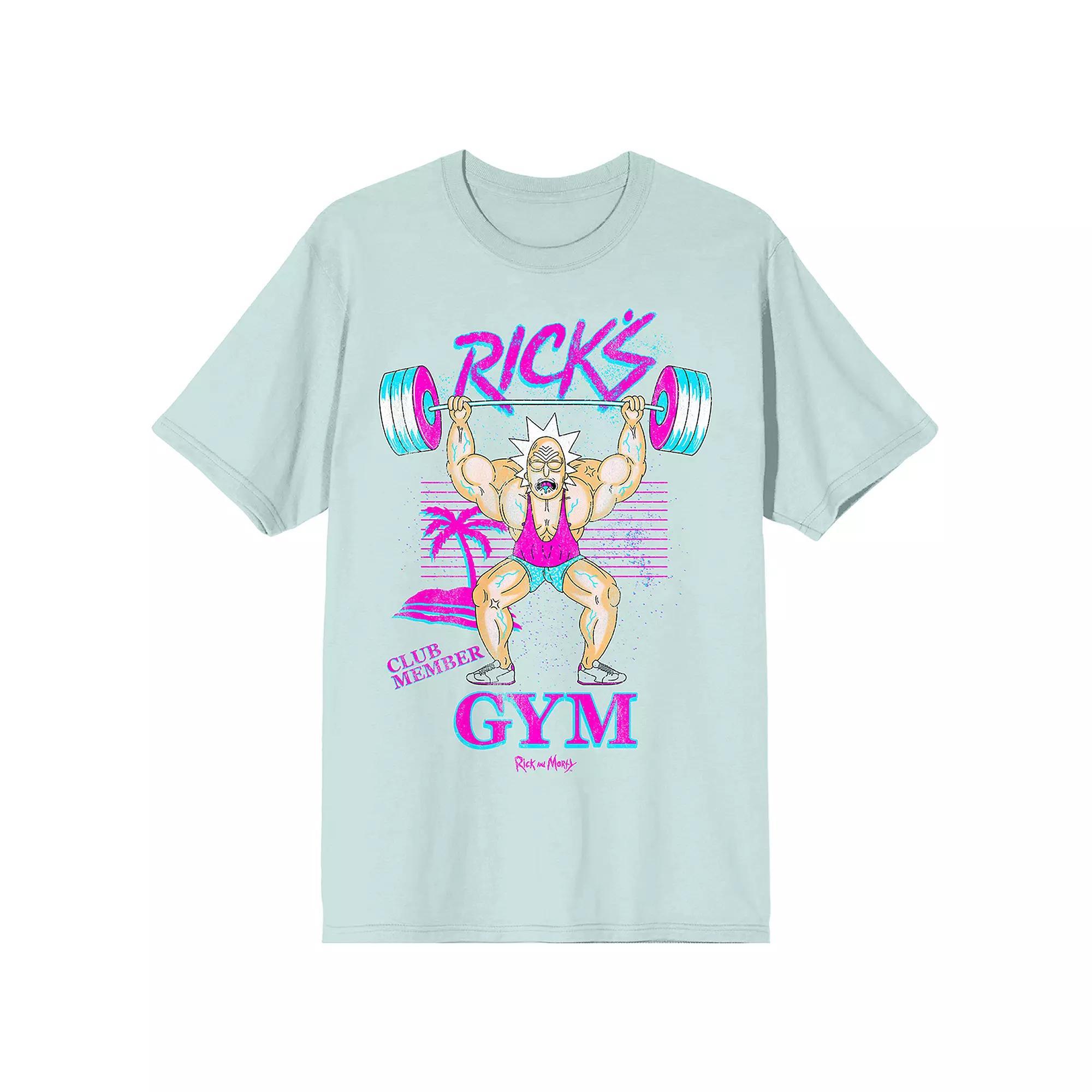 Men's Rick & Morty Ricks Gym Graphic Tee, Size: Medium, Blue Product Image