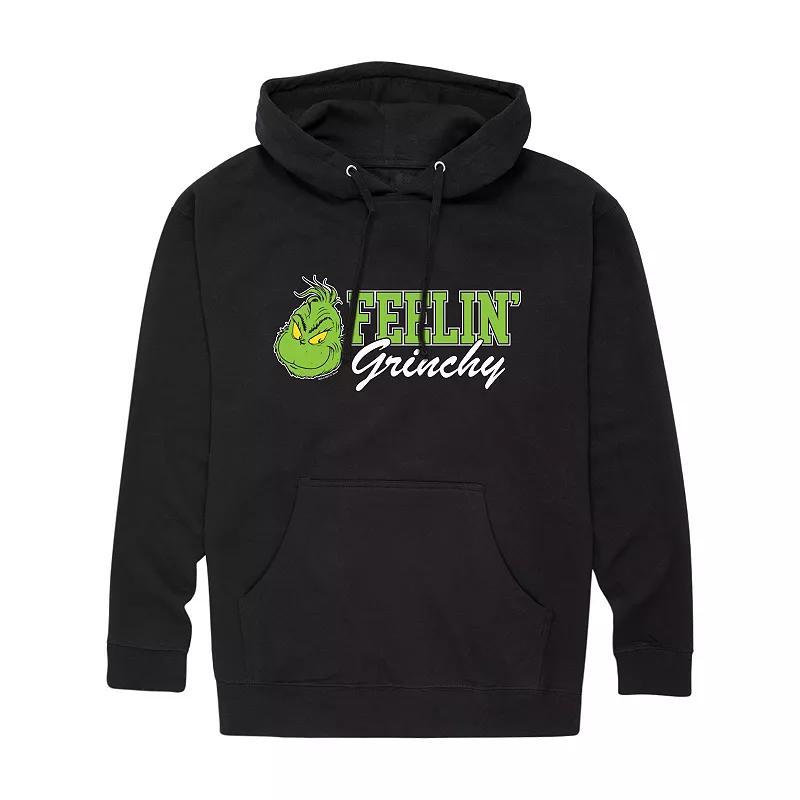 Men's Dr. Seuss Feelin' Grinchy Graphic Hoodie, Size: Medium, Black Product Image