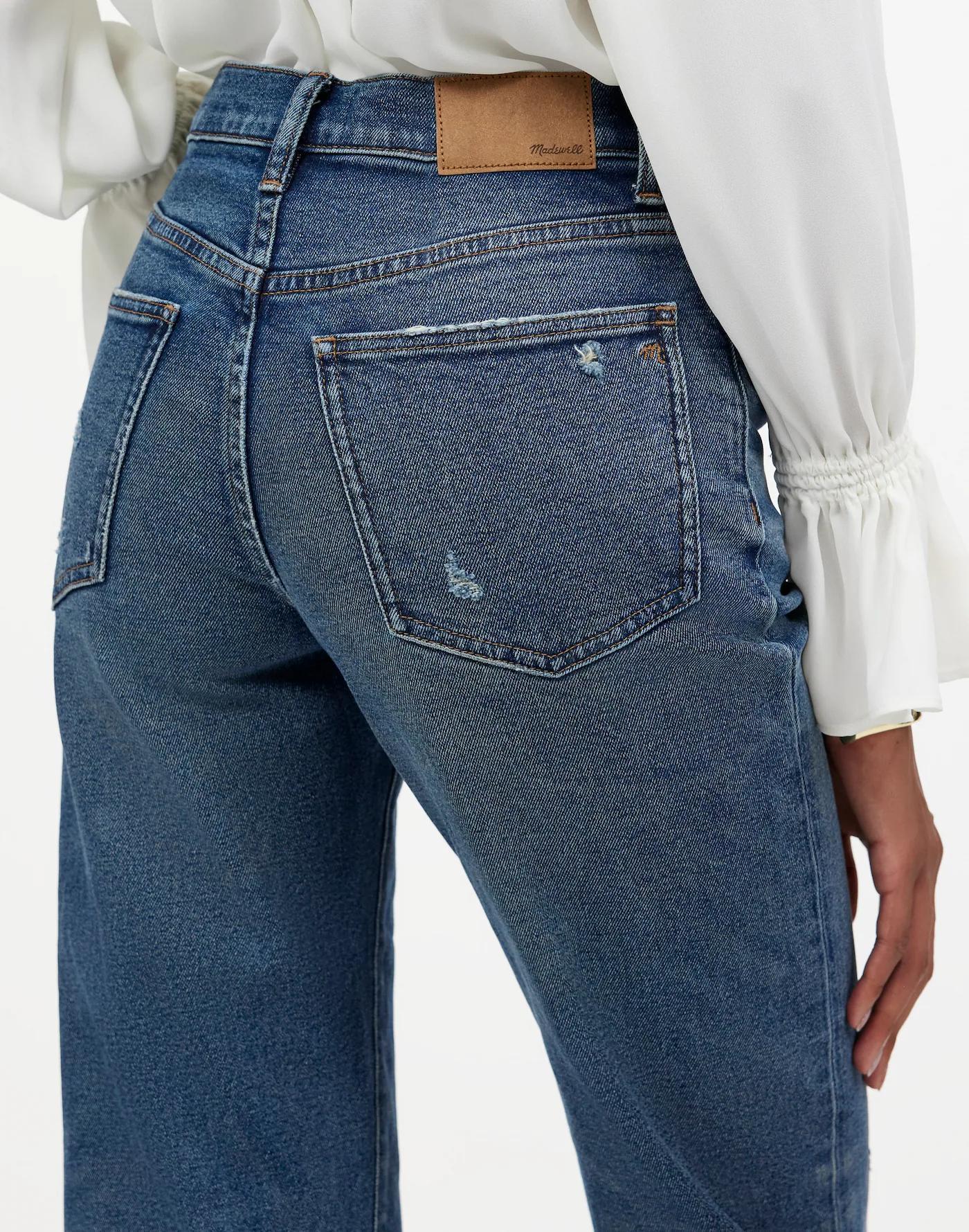 Madewell x Kaihara Denim The Rail Straight Jean in Hornbook Wash Product Image