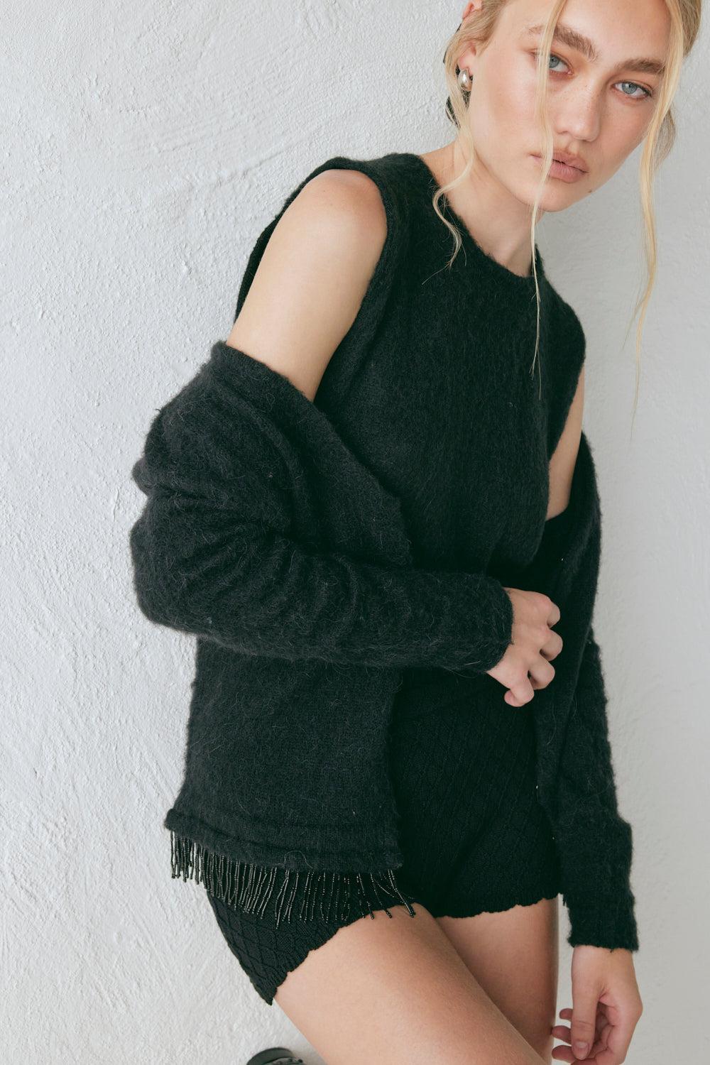 Edie Knit Top Black Product Image