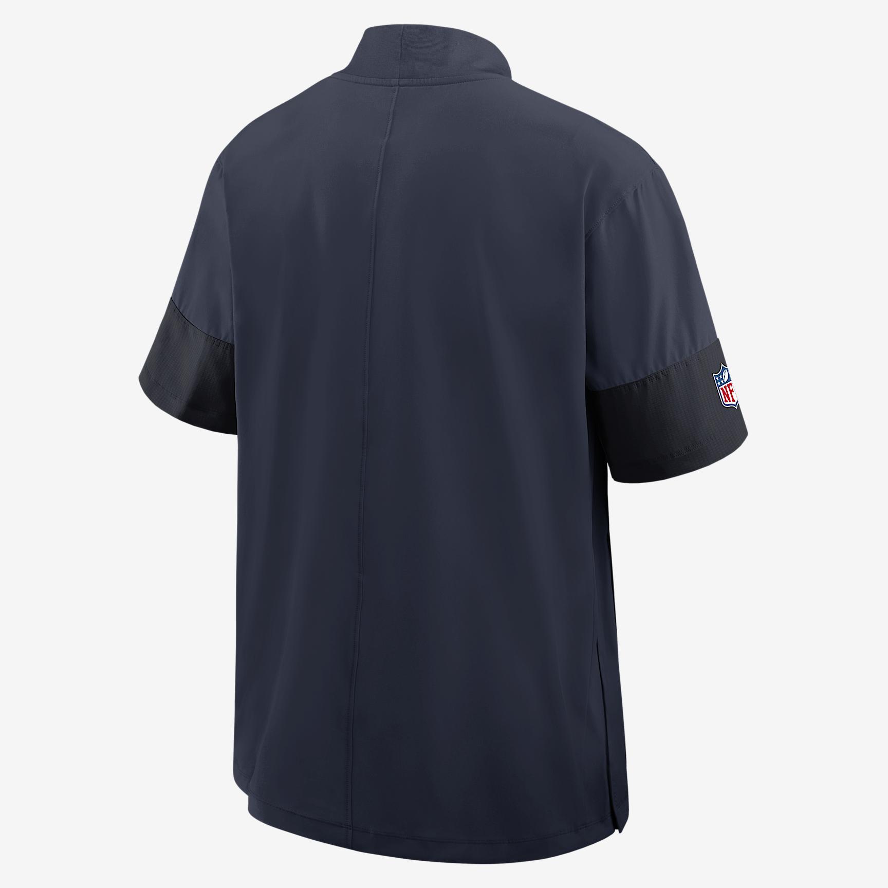 Los Angeles Rams Sideline Coach Nike Men's NFL 1/2-Zip Short-Sleeve Jacket Product Image