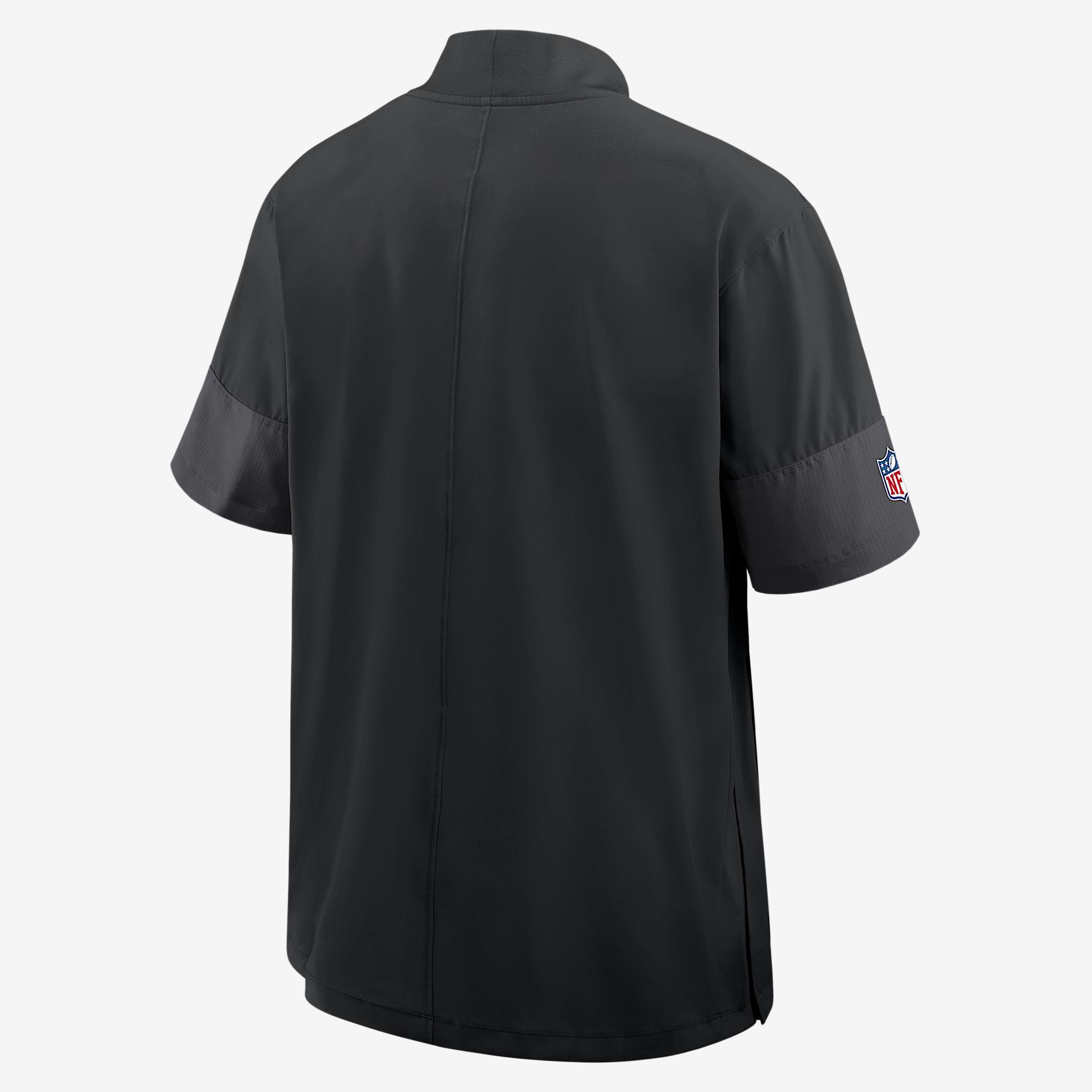 Las Vegas Raiders Sideline Coach Nike Mens NFL 1/2-Zip Short-Sleeve Jacket | 03BO166N8D-2J5 Product Image