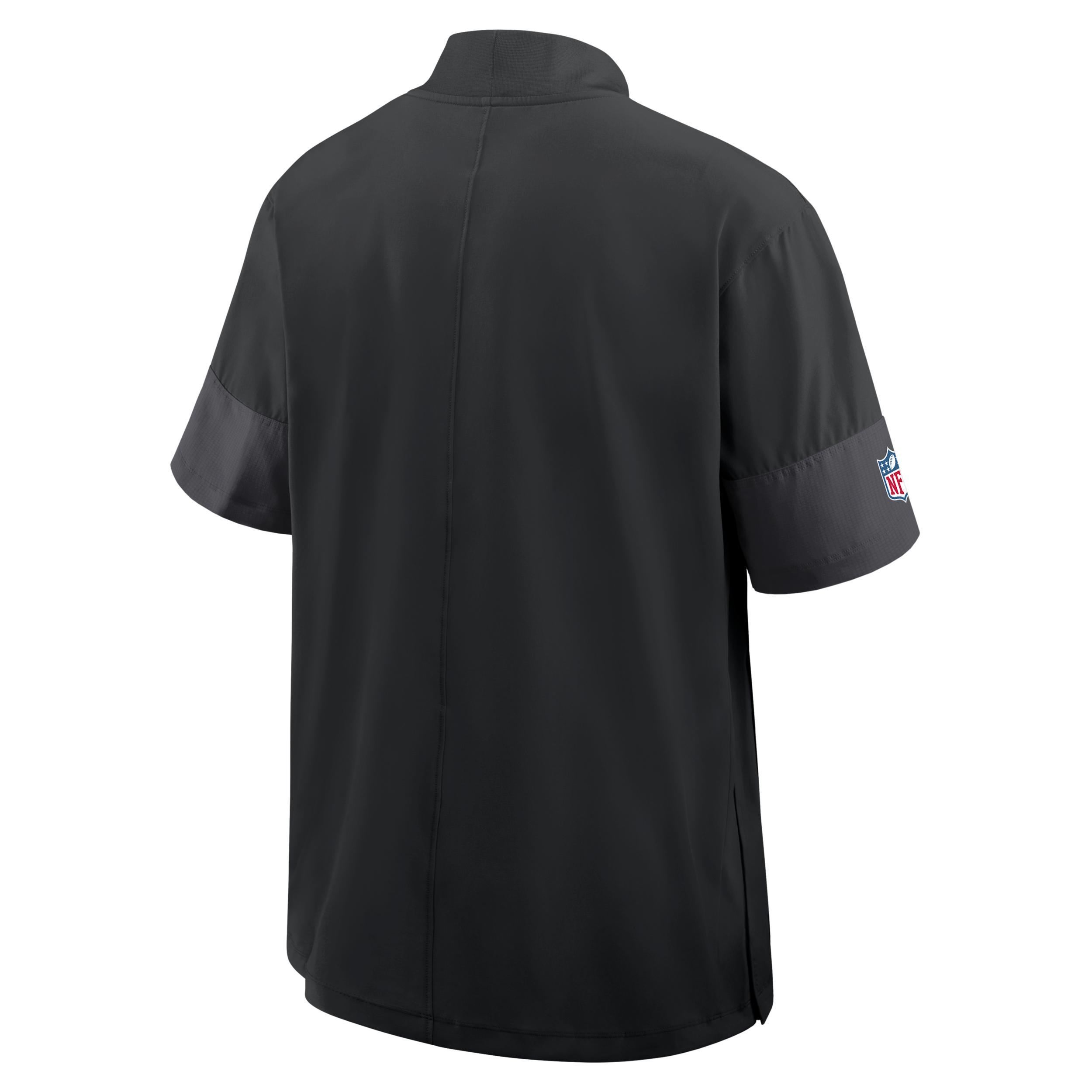 Las Vegas Raiders Sideline Coach Nike Mens NFL 1/2-Zip Short-Sleeve Jacket | 03BO166N8D-2J5 Product Image
