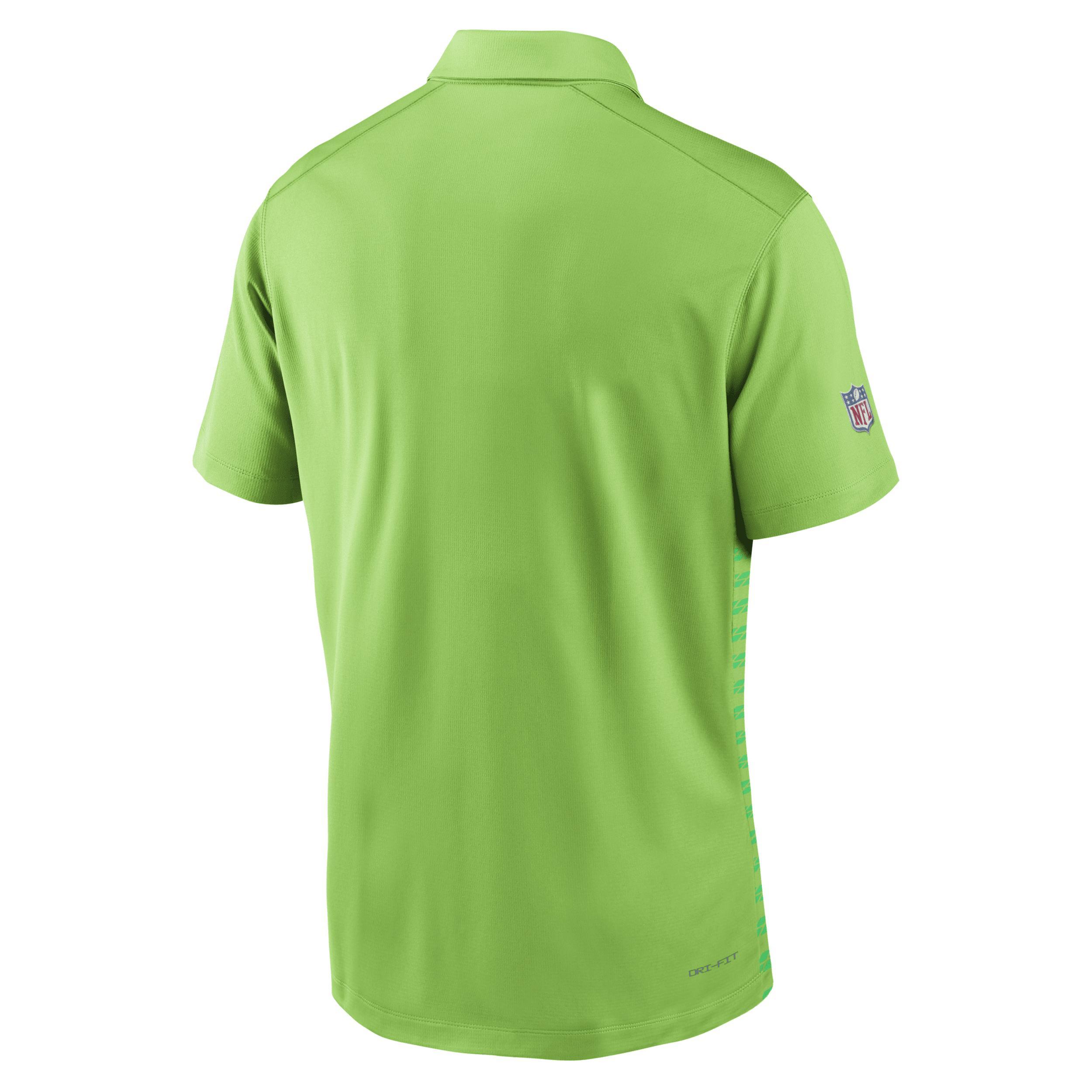 Nike Mens Neon Seattle Seahawks 2024 Sideline Victory Performance Polo Product Image