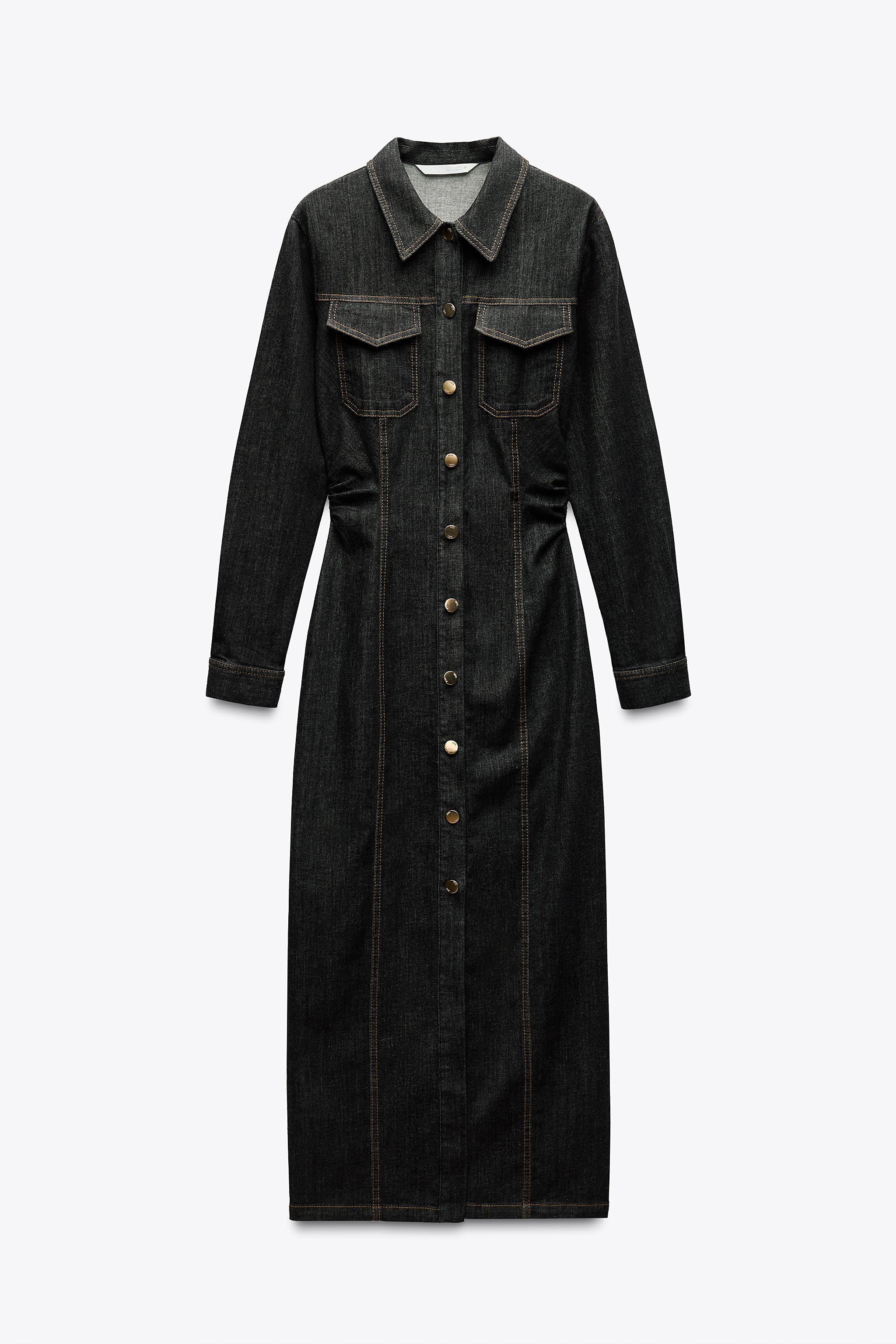 DENIM MIDI DRESS Product Image