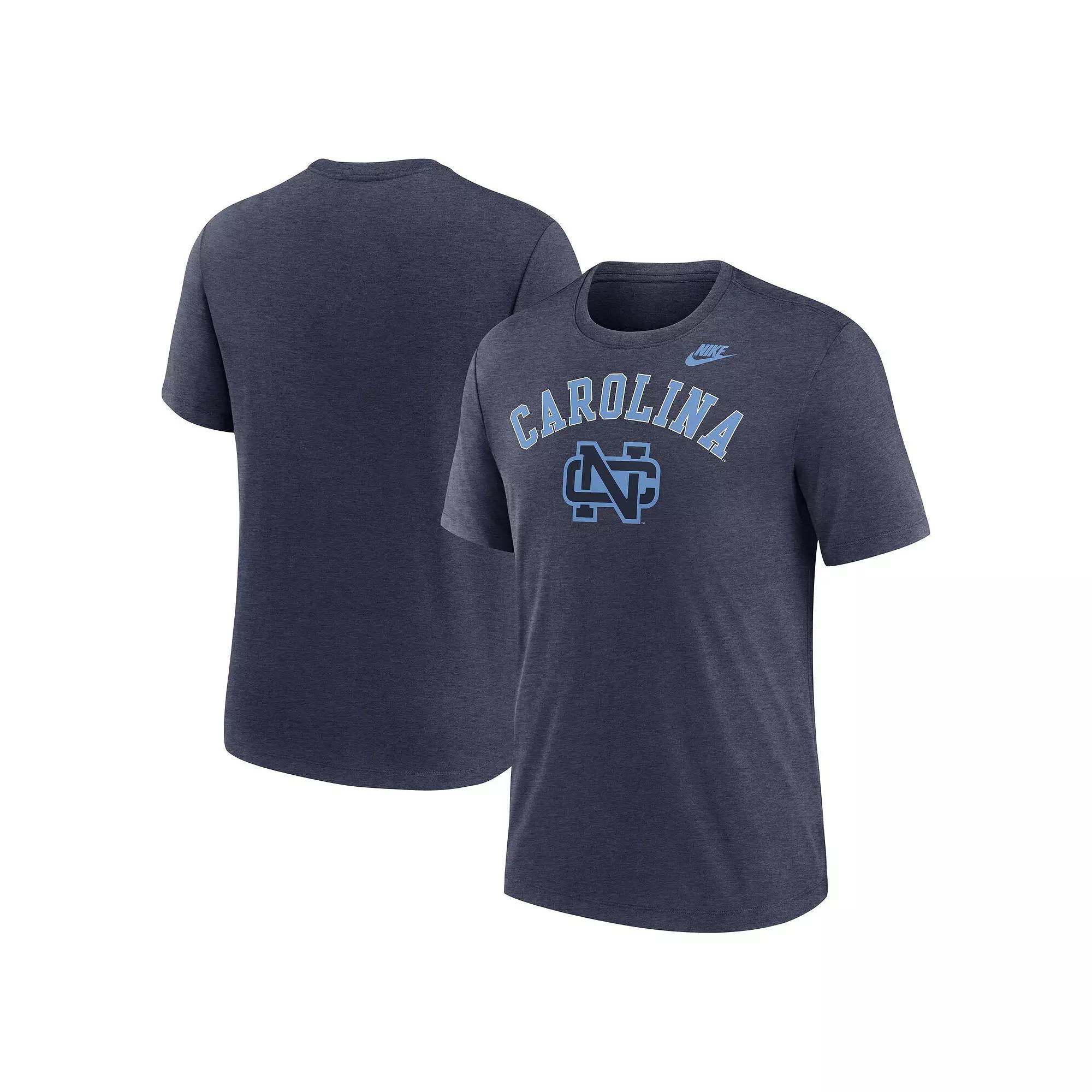 Men's Nike Heather Navy Tennessee Titans Blitz Tri-Blend T-Shirt,  Product Image