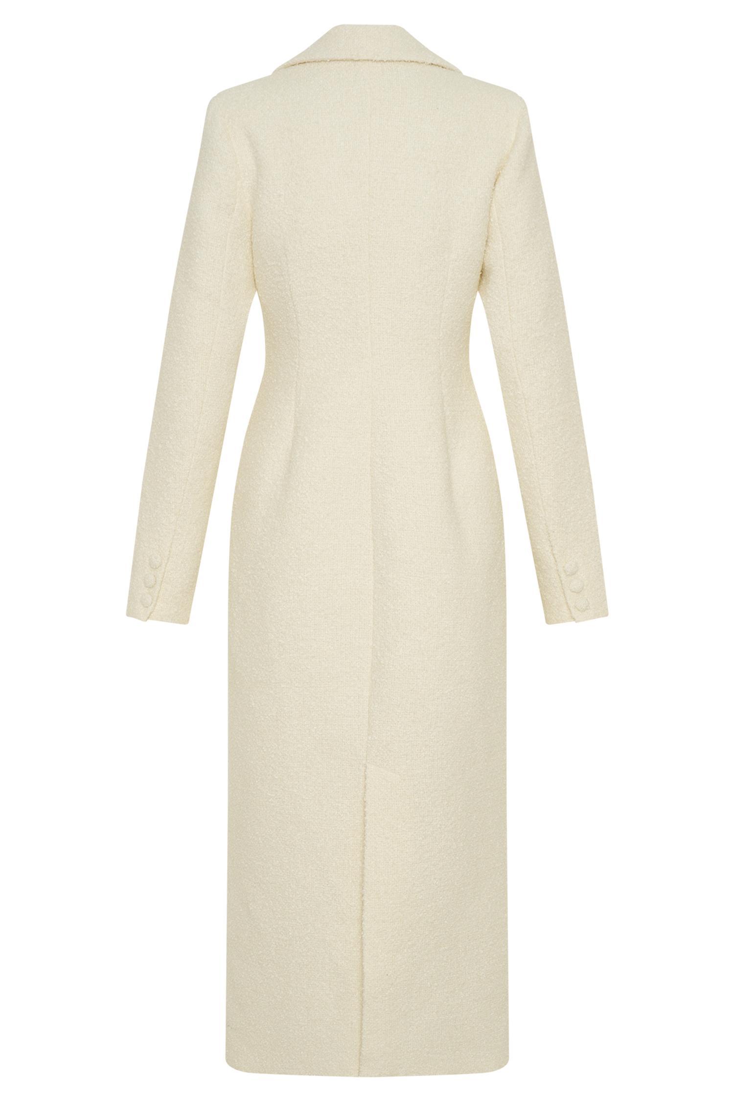 Carver Boucle Coat - Ivory Product Image