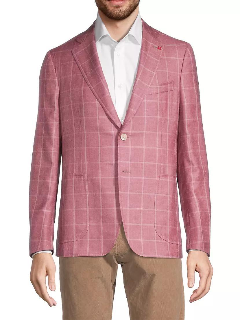 Capri Two-Button Plaid Silk & Cashmere Sport Coat Product Image