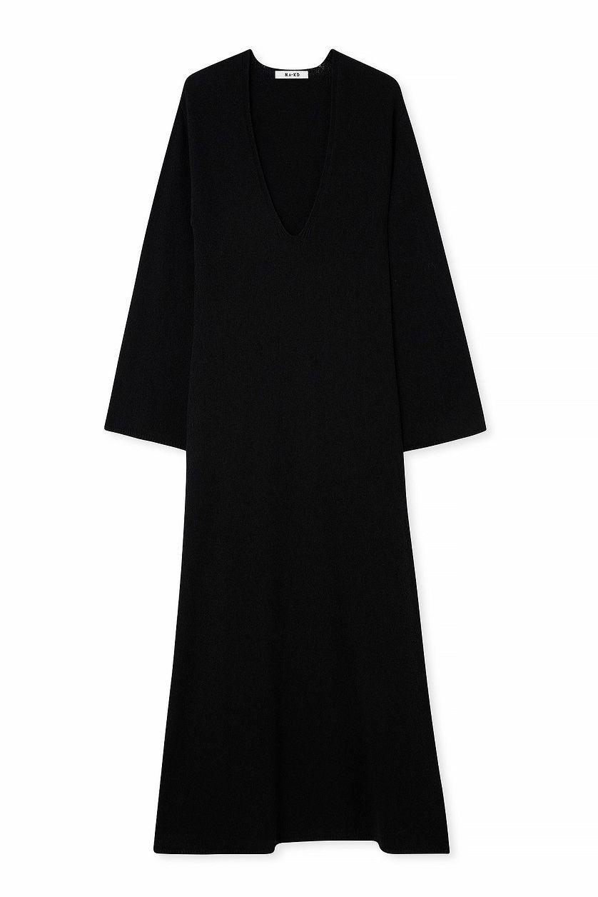 Deep V-neck Maxi Dress Product Image