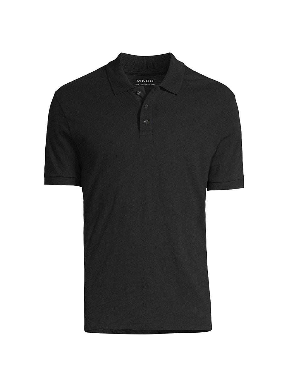 Classic Slub Cotton Polo Shirt Product Image