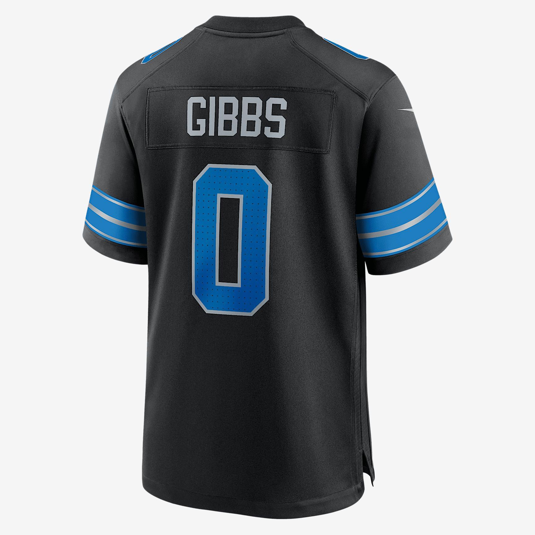 Jahmyr Gibbs Detroit Lions Nike Mens NFL Game Jersey | 67NM0B9K9JF-DEC Product Image