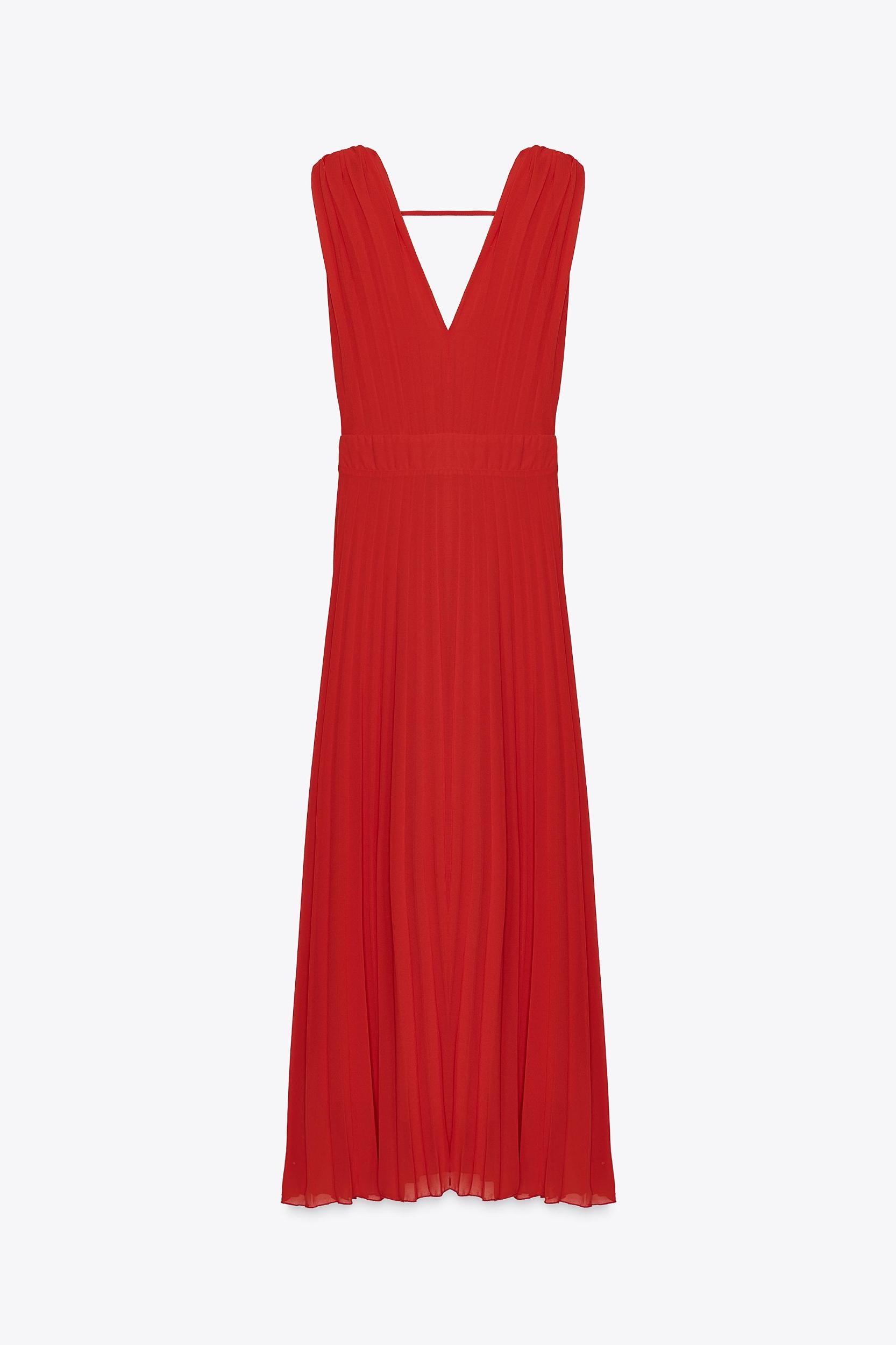 PLEATED MIDI DRESS Product Image