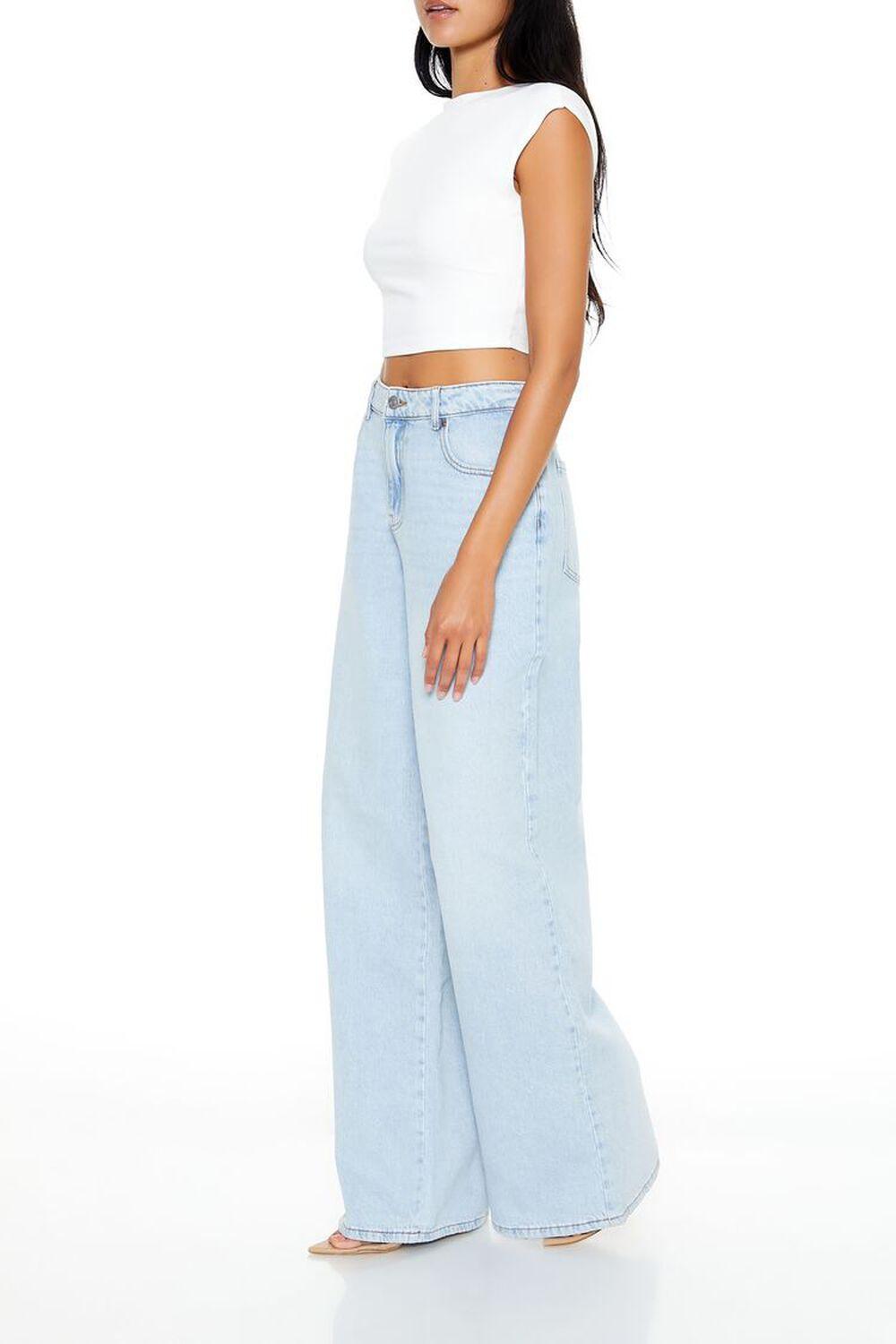 Mid-Rise Baggy Wide-Leg Jeans | Forever 21 Product Image