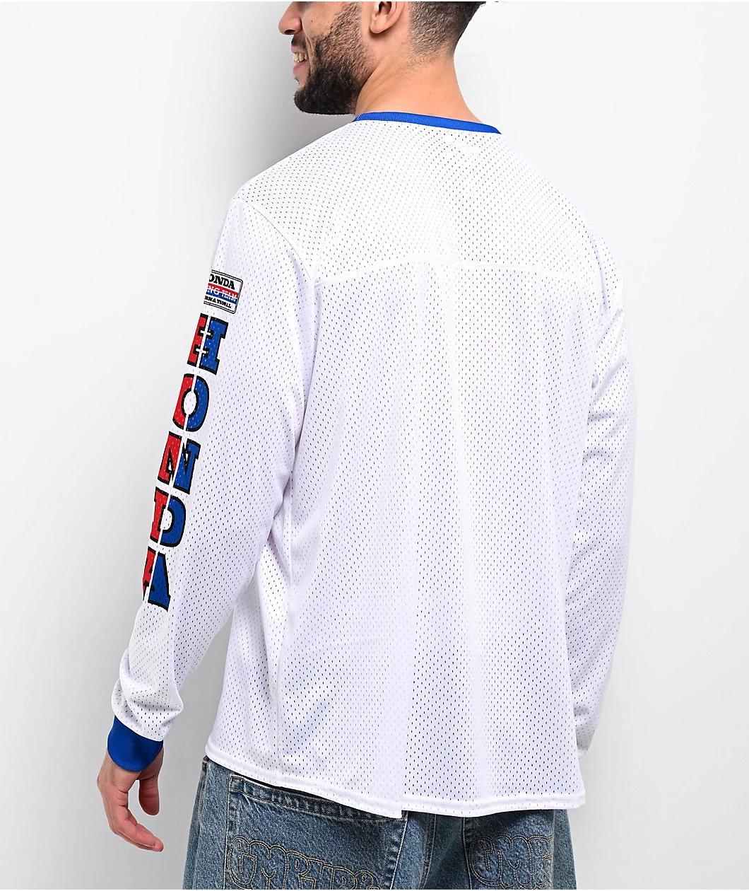 Honda x CPTN Alpha White Long Sleeve Mesh Jersey Product Image