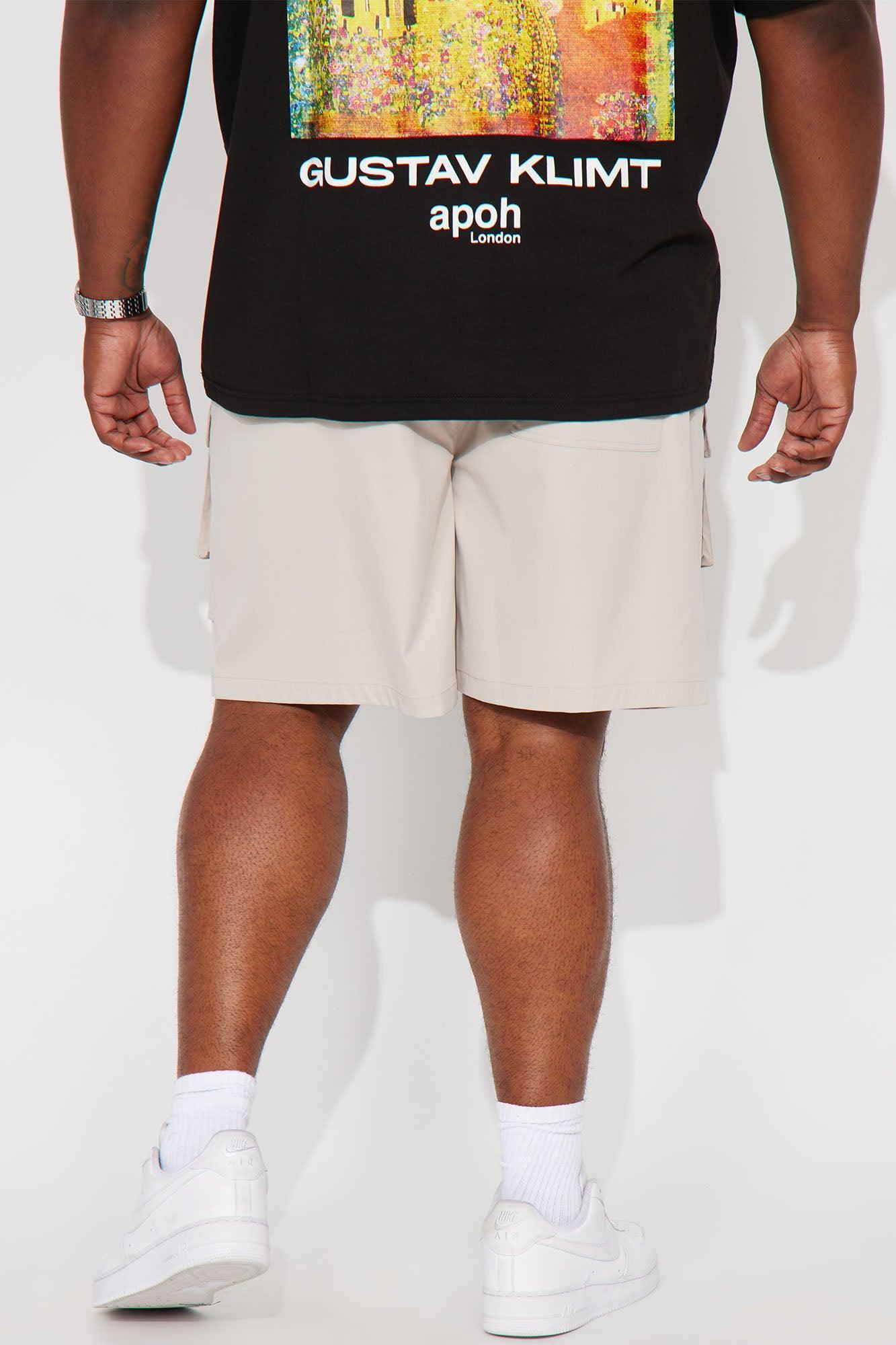 All Cap Utility Nylon Cargo Shorts - Grey Product Image