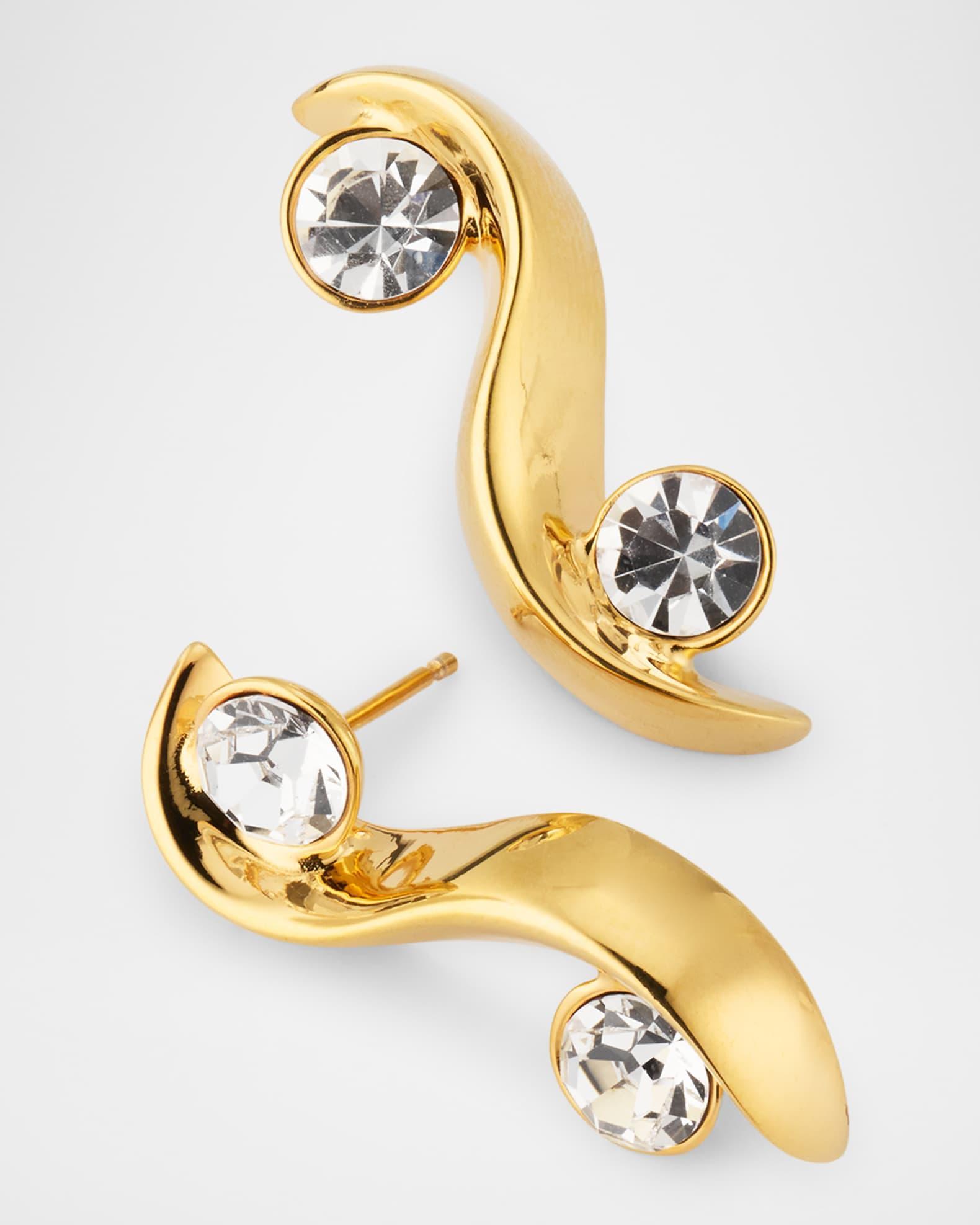 Crystal Wave Earrings Product Image