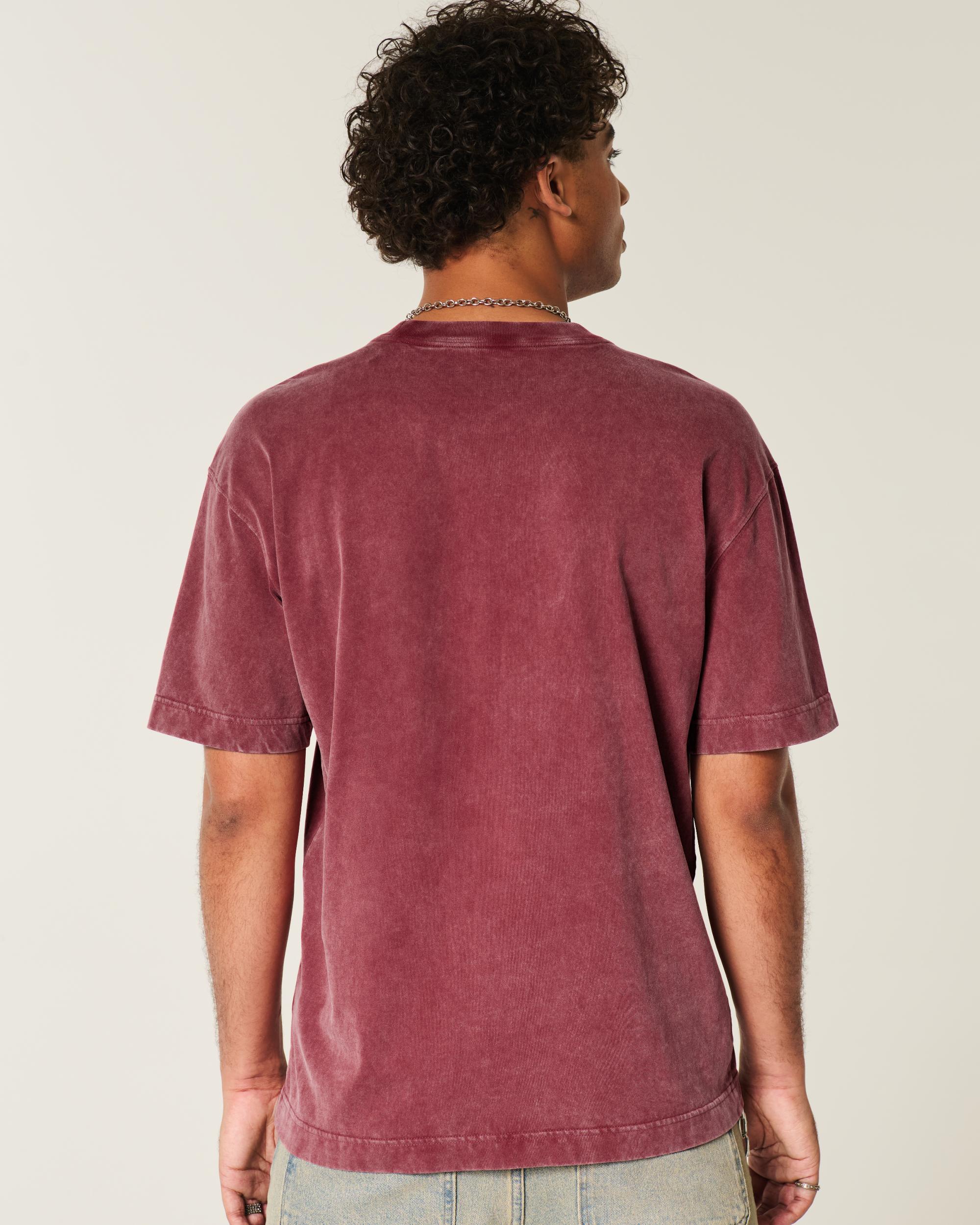 Boxy Heavyweight Camo Crew T-Shirt Product Image