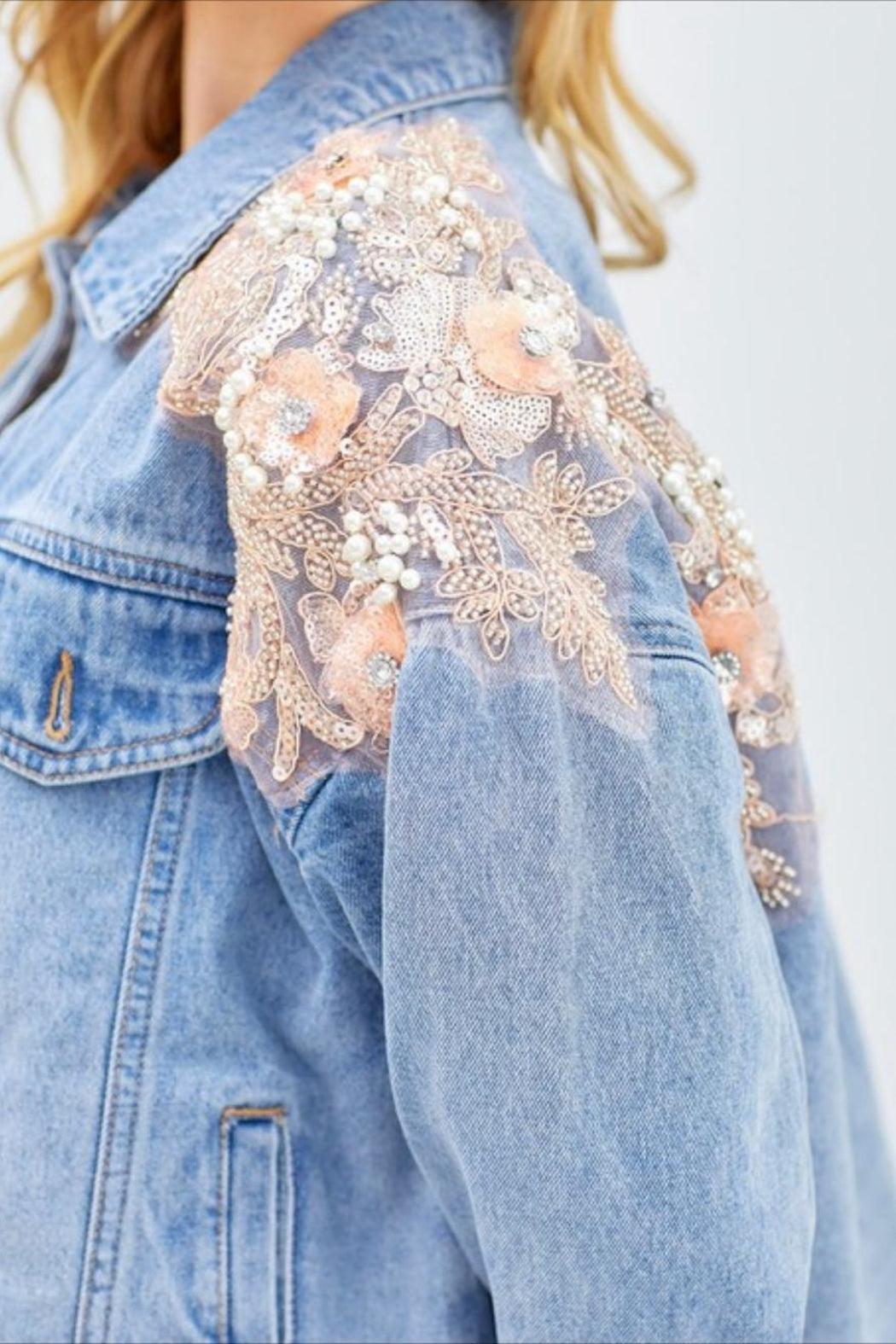 Embellished Denim Jacket Product Image