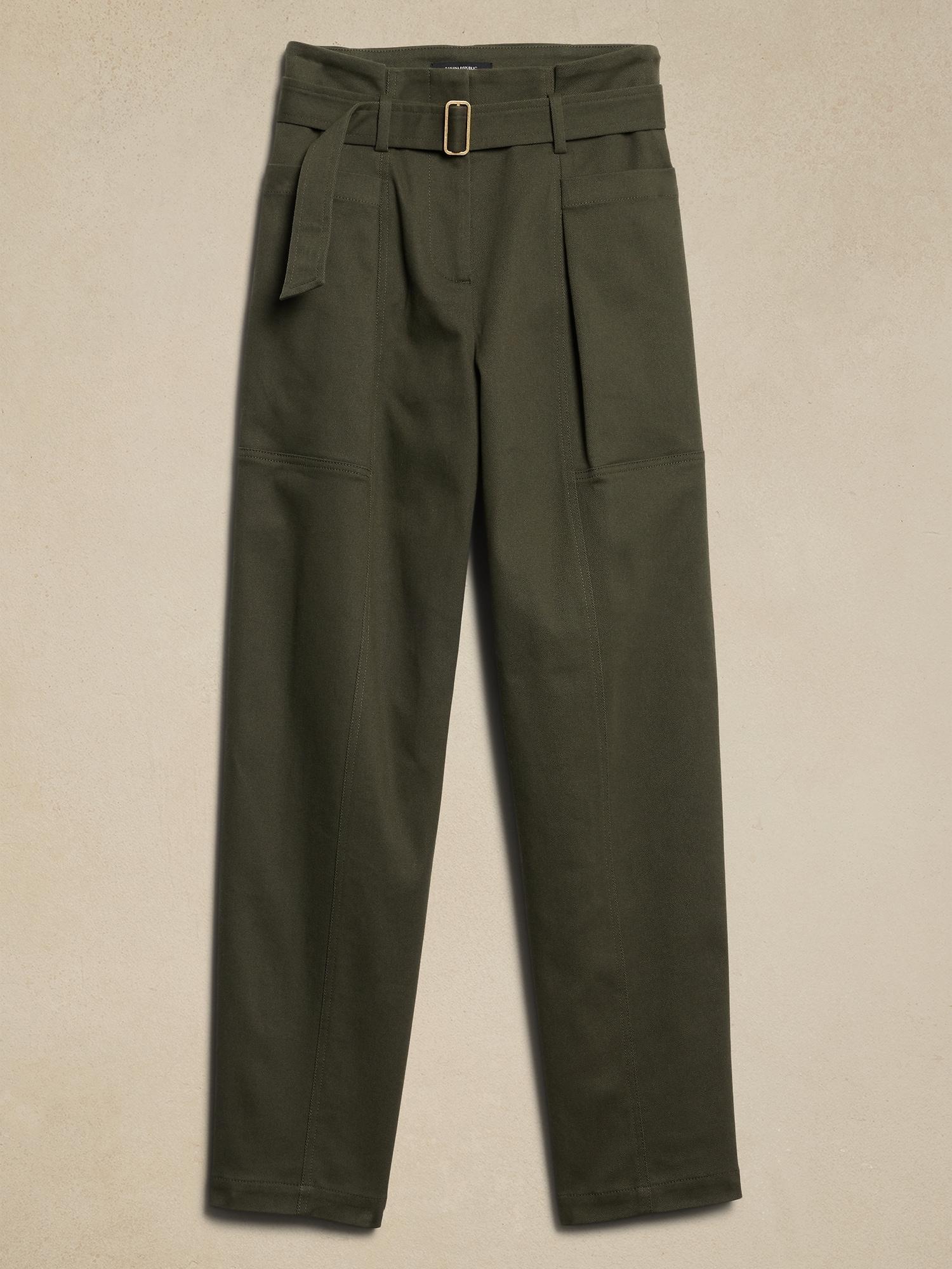 Twill Belted Tapered Pant Product Image